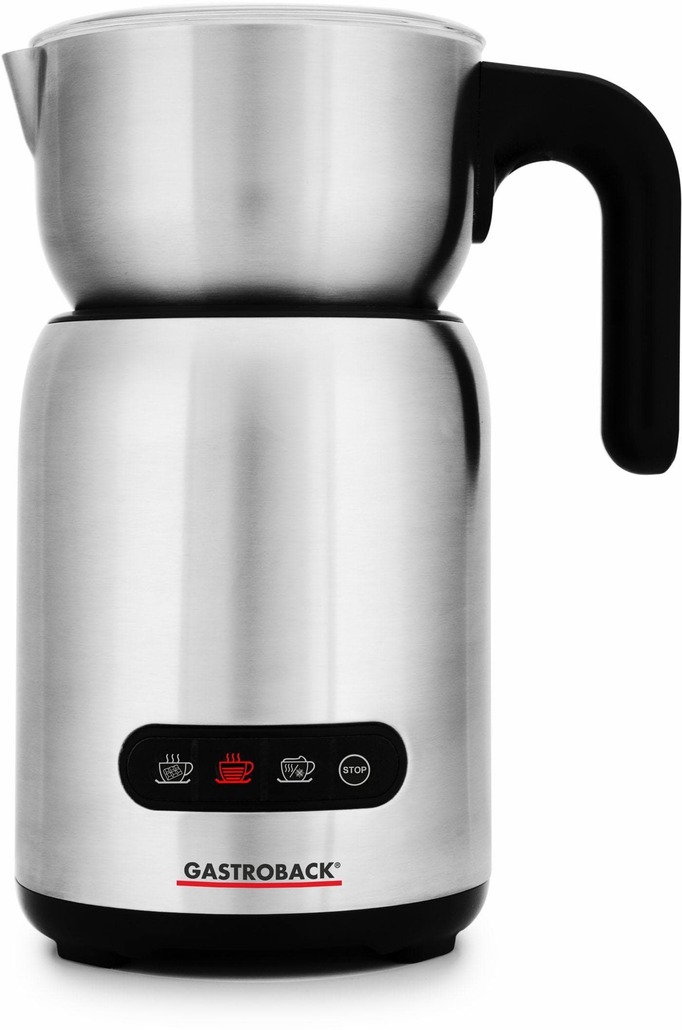 GASTROBACK Milchaufschäumer Design Milk & Chocolate Advanced 42359 Silber