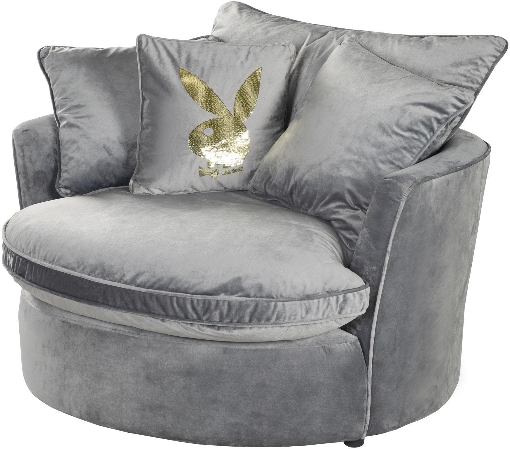 Drehsessel PLAYBOY ELOISE Anthrazit