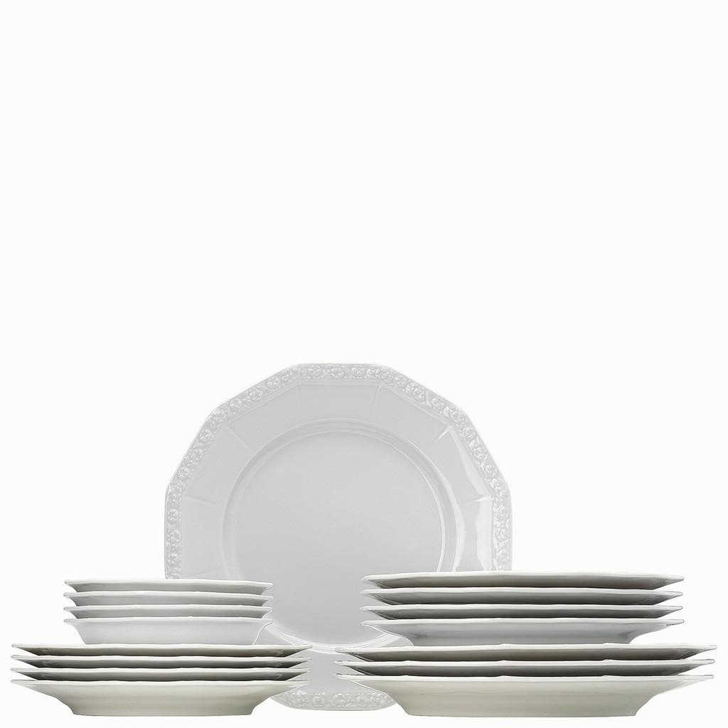 Rosenthal Kombiservice Maria 16-teilig Weiß Porzellan