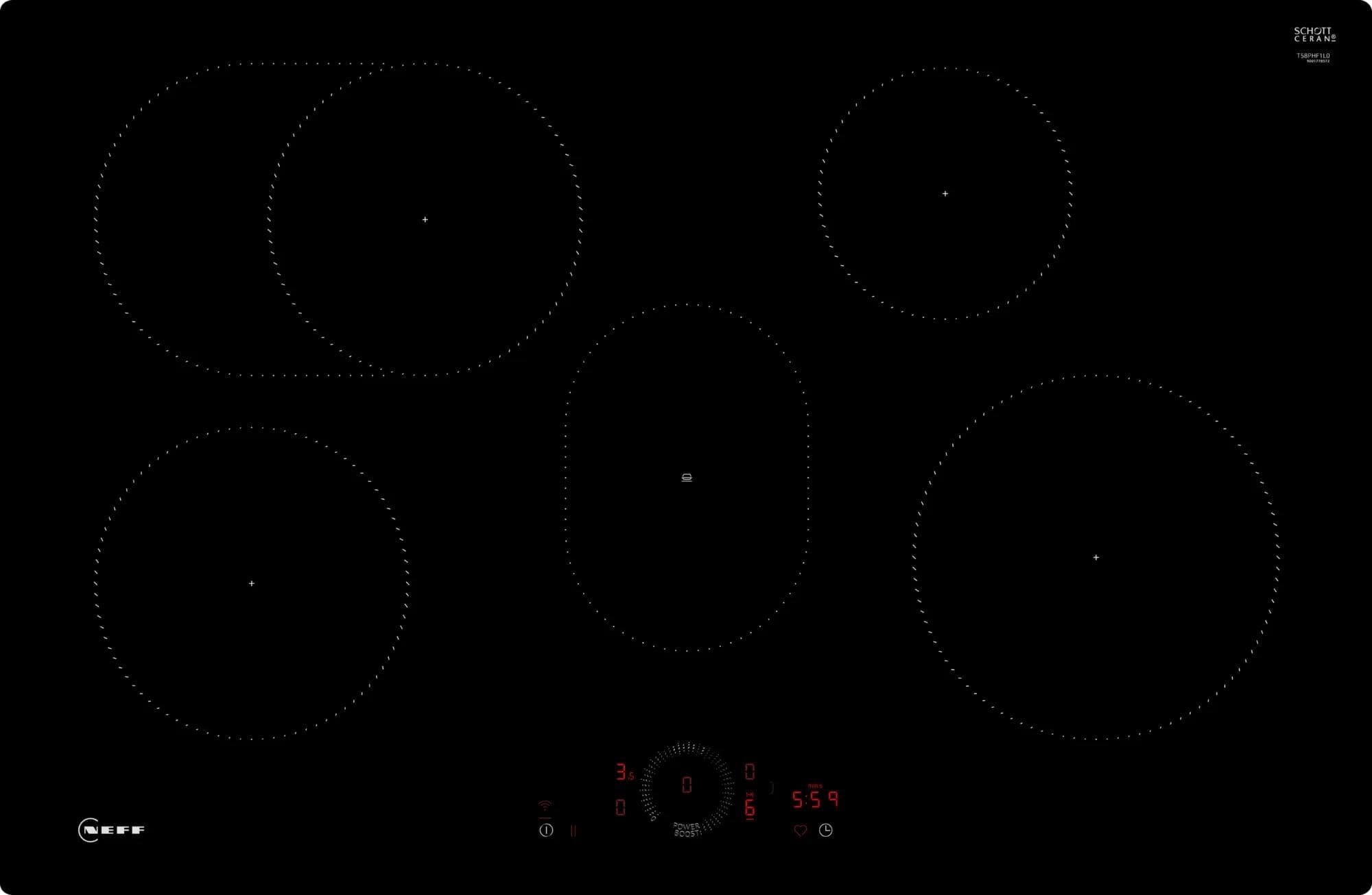 NEFF Induktions-Kochfeld T58PHF1L0 Schwarz
