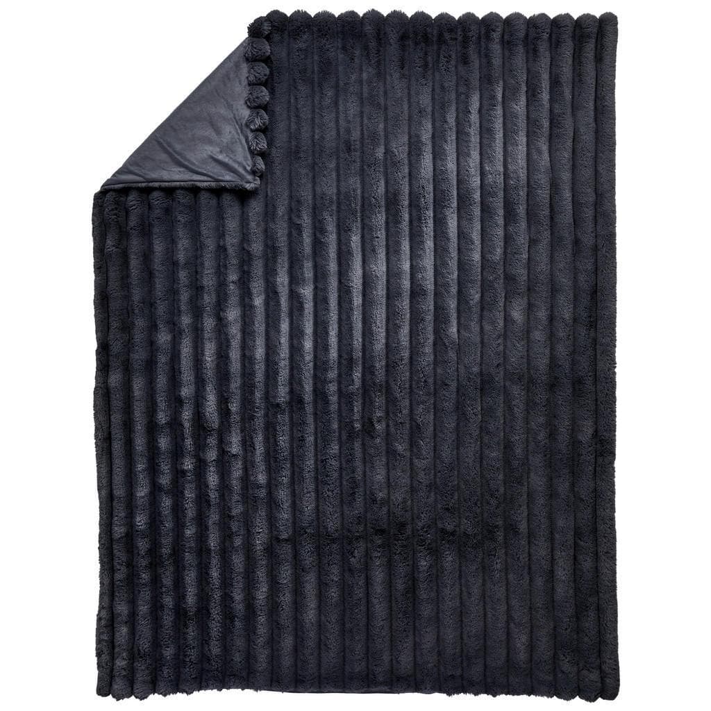 Novel Felldecke Anthrazit Textil 150x200 cm