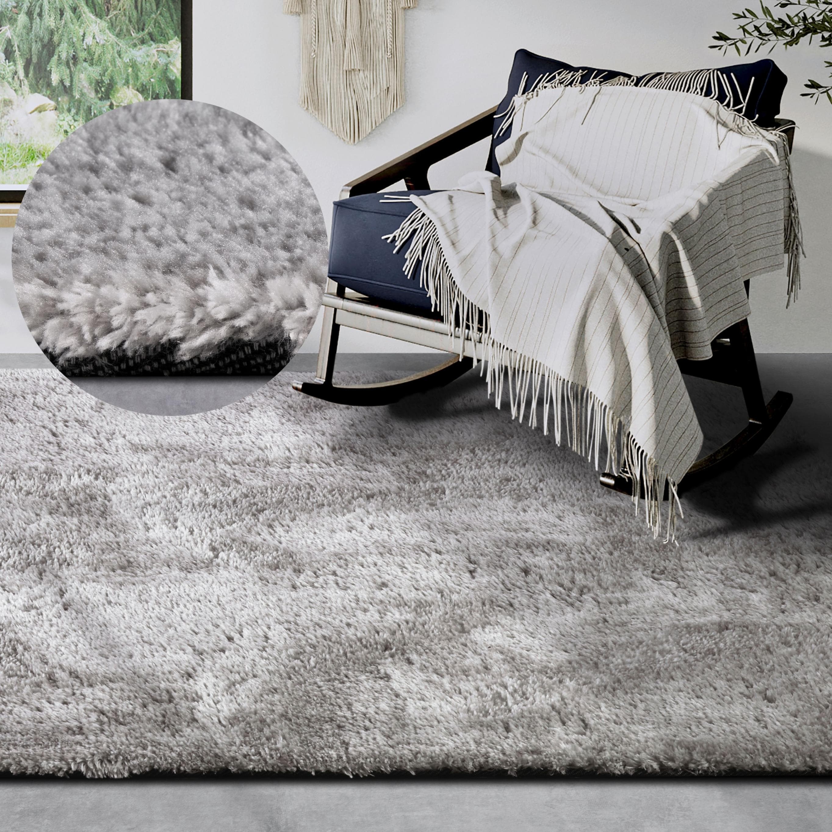 HANSE Home Hochflor-Teppich Olaf: Flauschig, Weicher Shaggy Teppich
