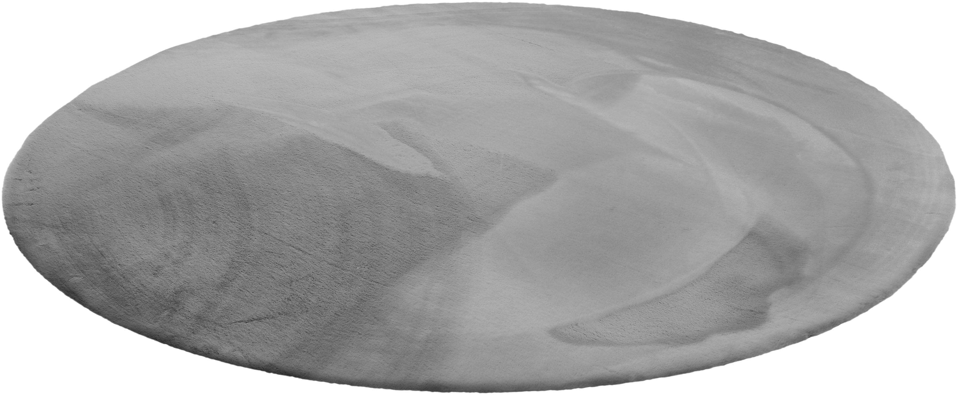 Hochflor-Teppich WECON HOME BASICS Anna Grau Felloptik