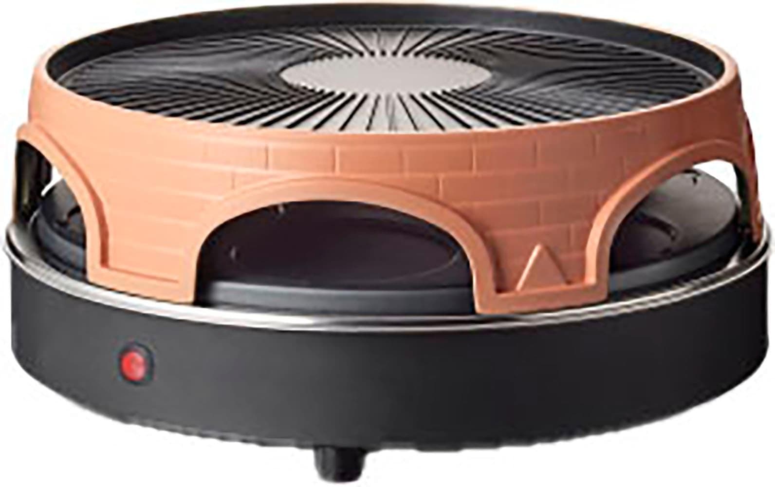 Mini-Pizzaofen Retro Kombigerät Orange/Schwarz