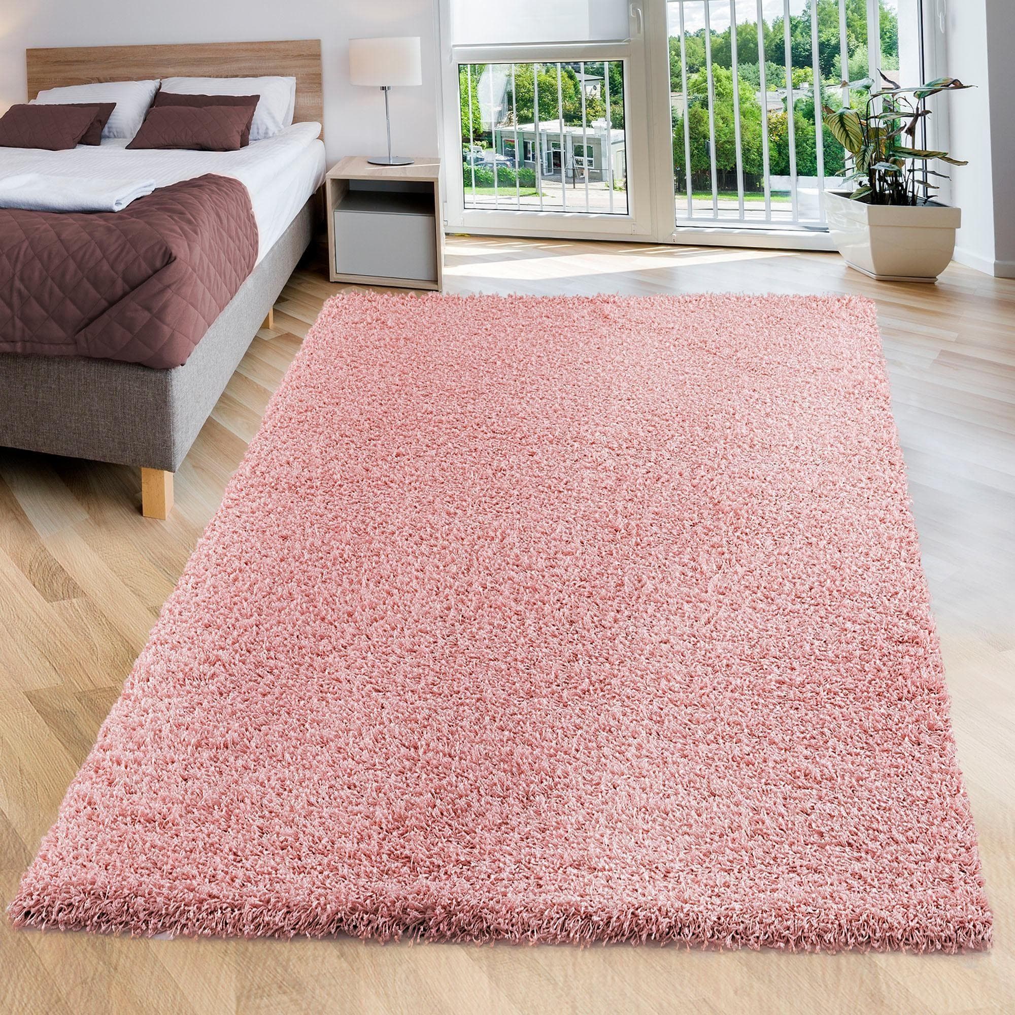 Hochflor-Teppich SANAT Loca Rosa Shaggy