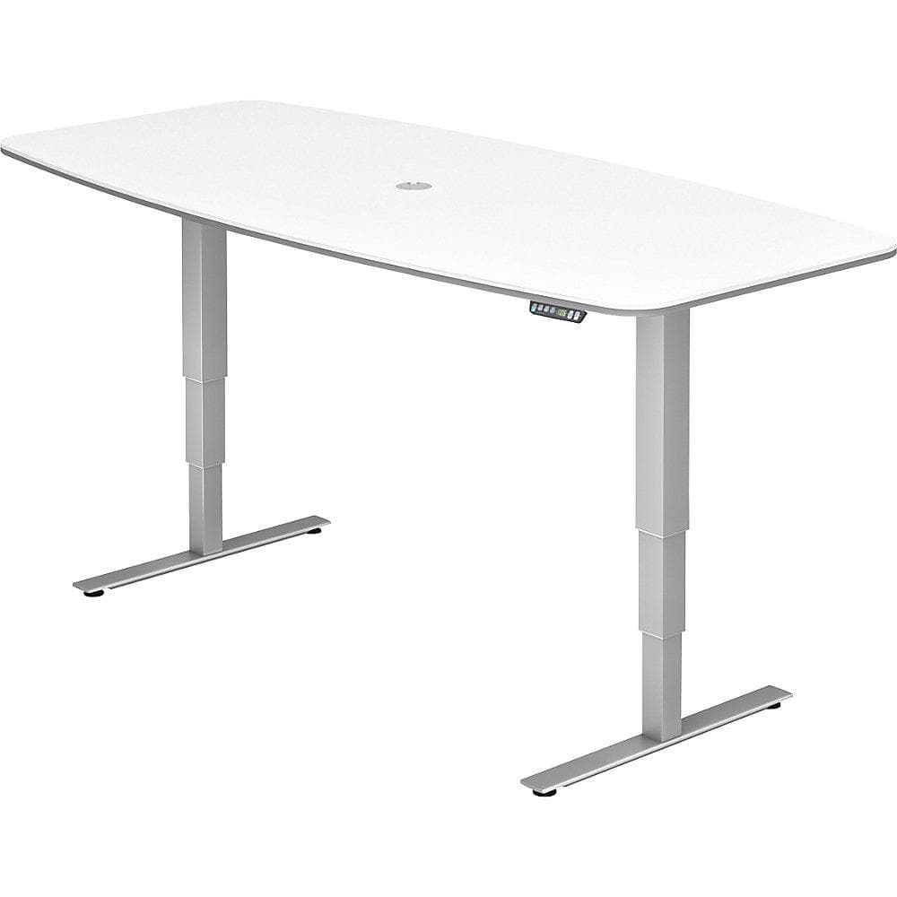 Kaiserkraft Konferenztisch Weiß Elektrisch Höhenverstellbar