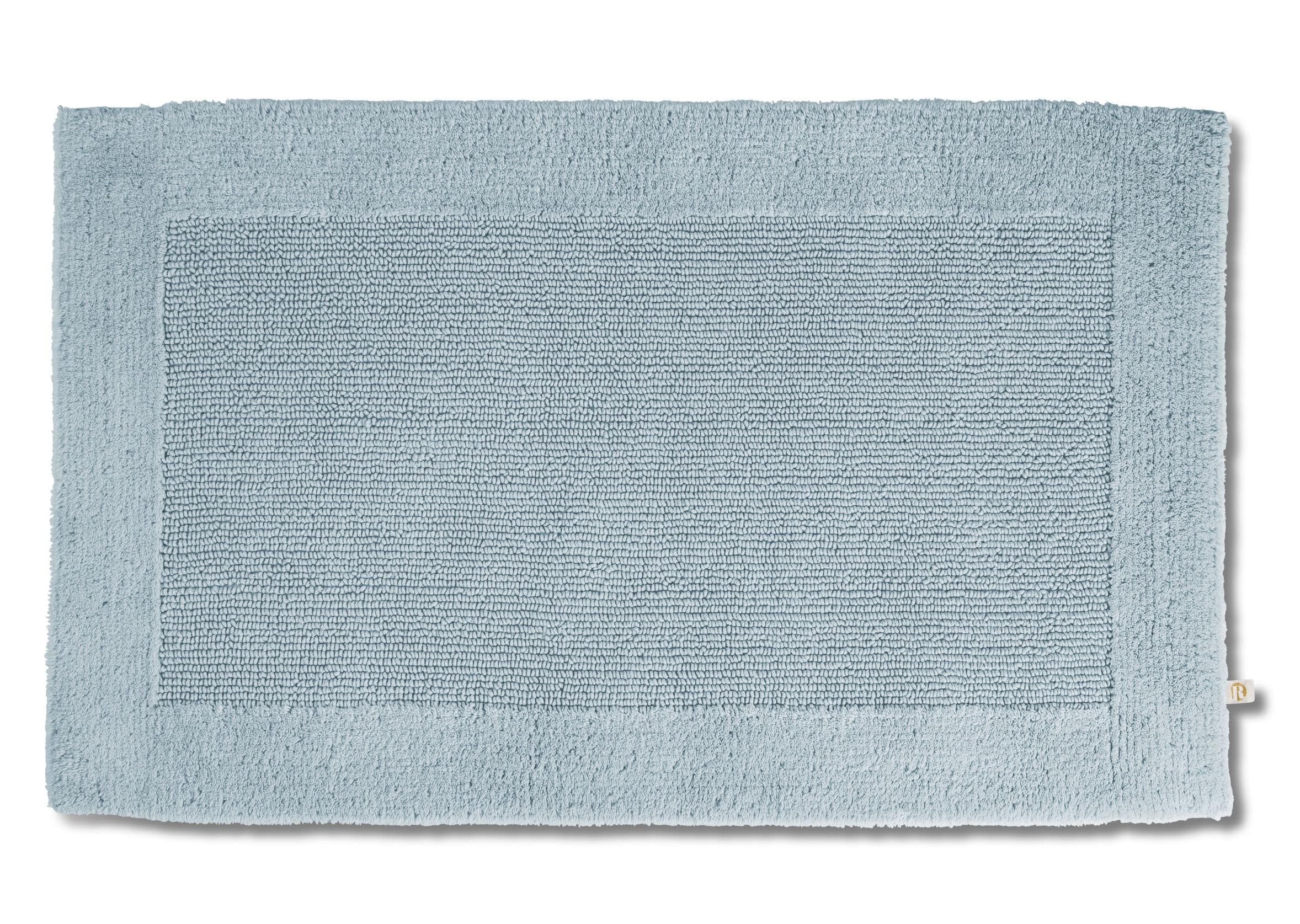 Badematte RHOMTUFT PRESTIGE Aquamarin Baumwolle 50x75cm