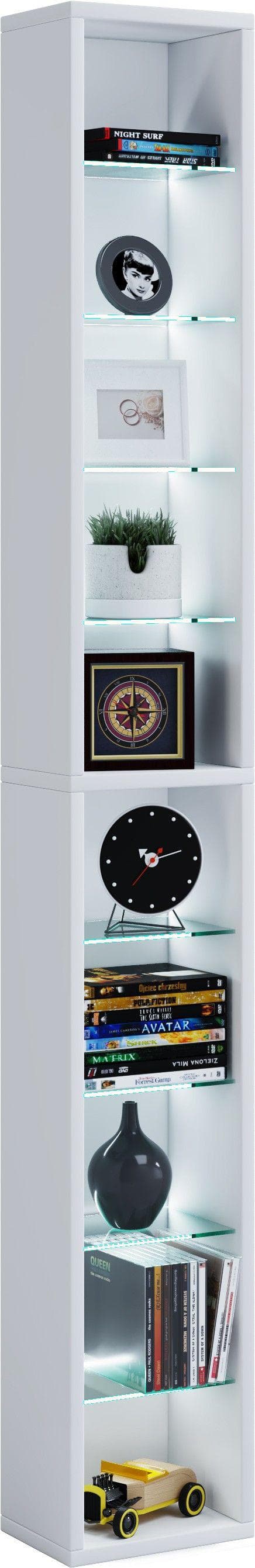 VCM Regal RASATO XL CD/DVD Regal Holzstruktur-Nachbildung