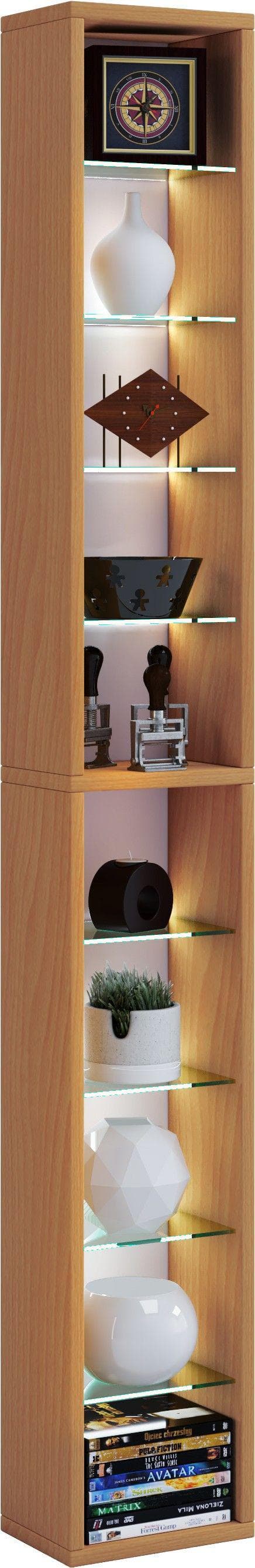 VCM Regal RASATO XL CD/DVD Regal Holzstruktur-Nachbildung