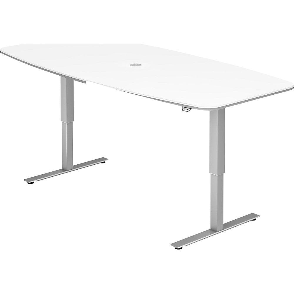 Kaiserkraft Konferenztisch Weiß Elektrisch Höhenverstellbar