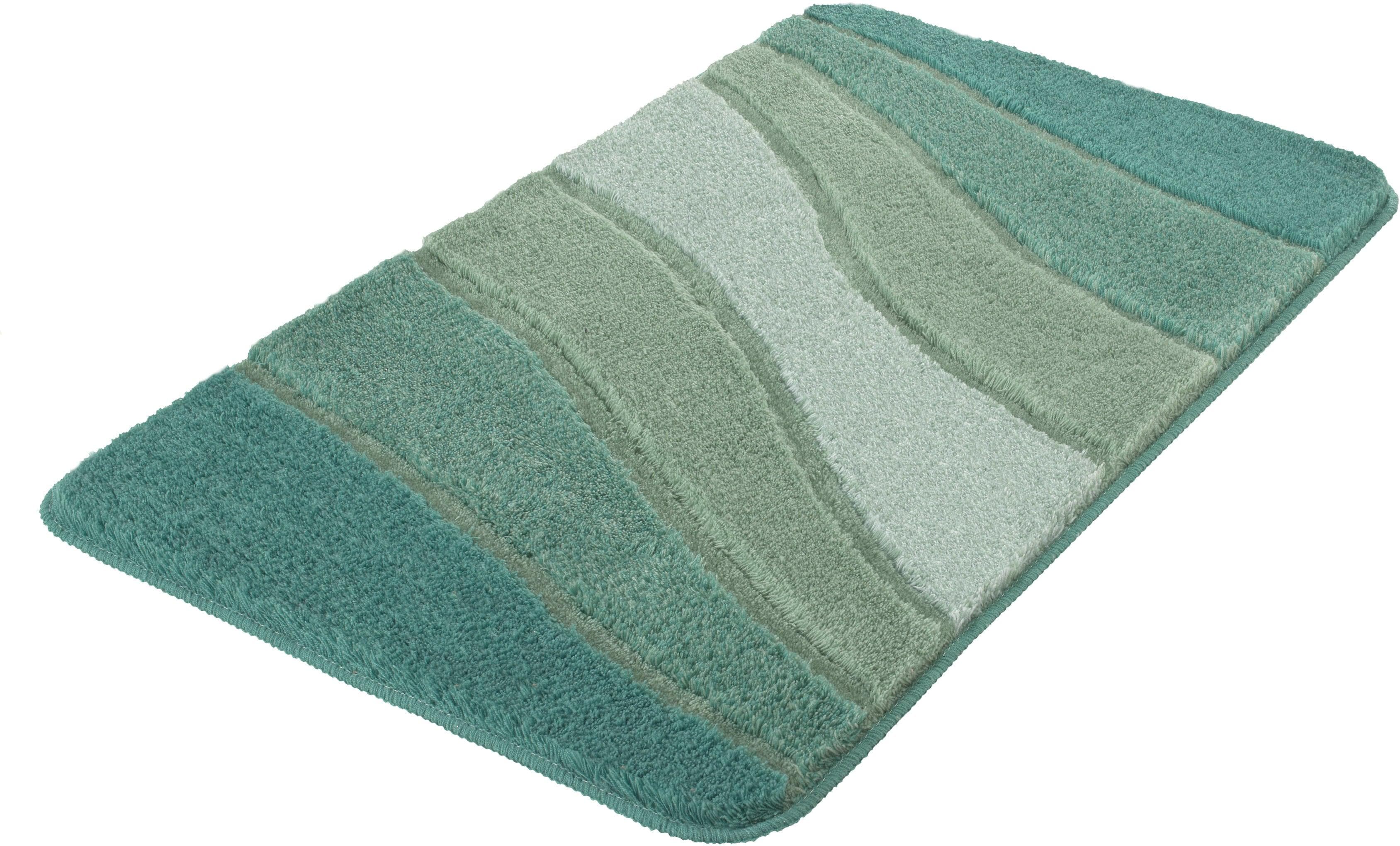 MEUSCH Badematte Ocean: Rutschhemmend, Fußbodenheizungsgeeignet, Wellen Design