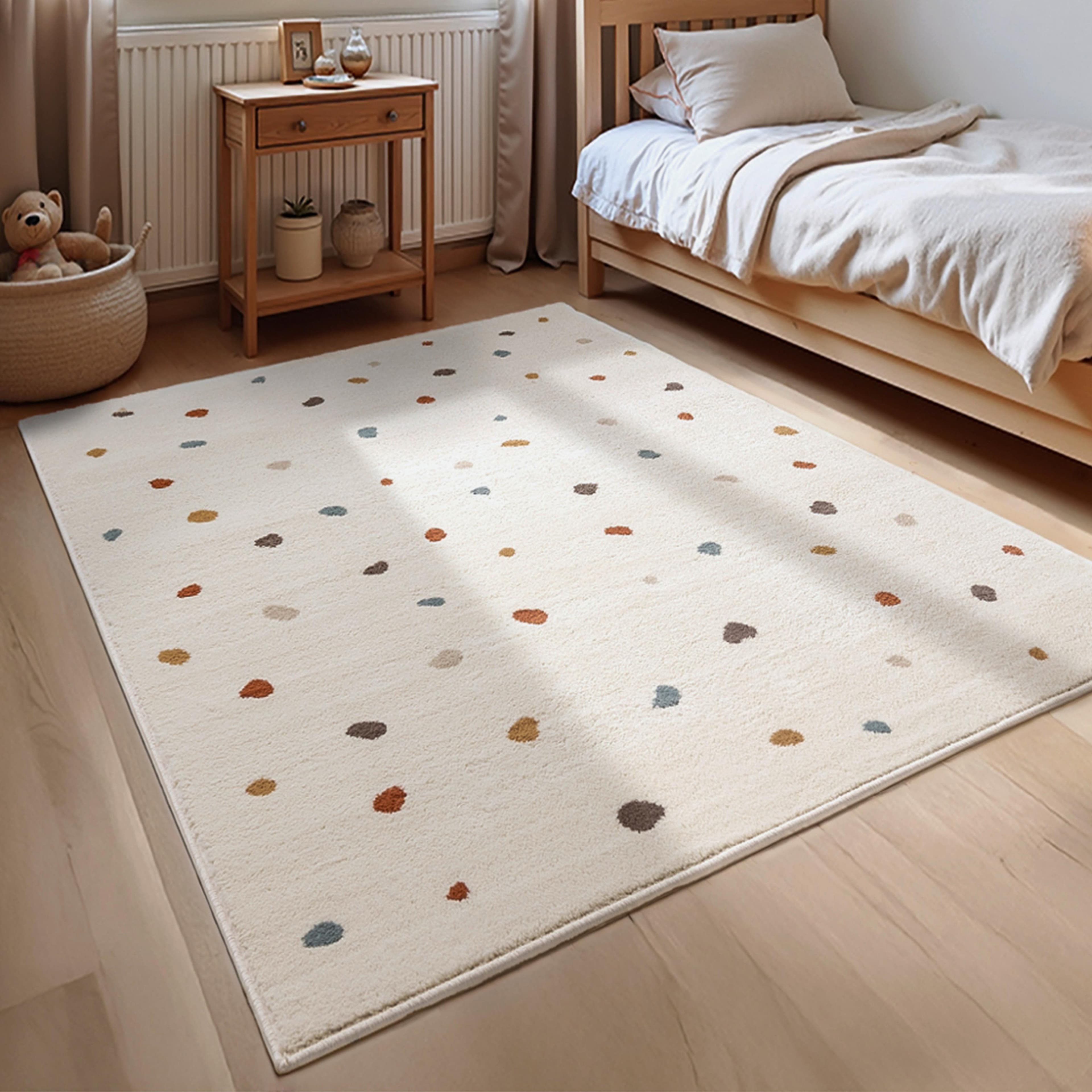 HANSE Home Kinderteppich Funny Dots, Spielteppich, Kurzflor, Kinderzimmer