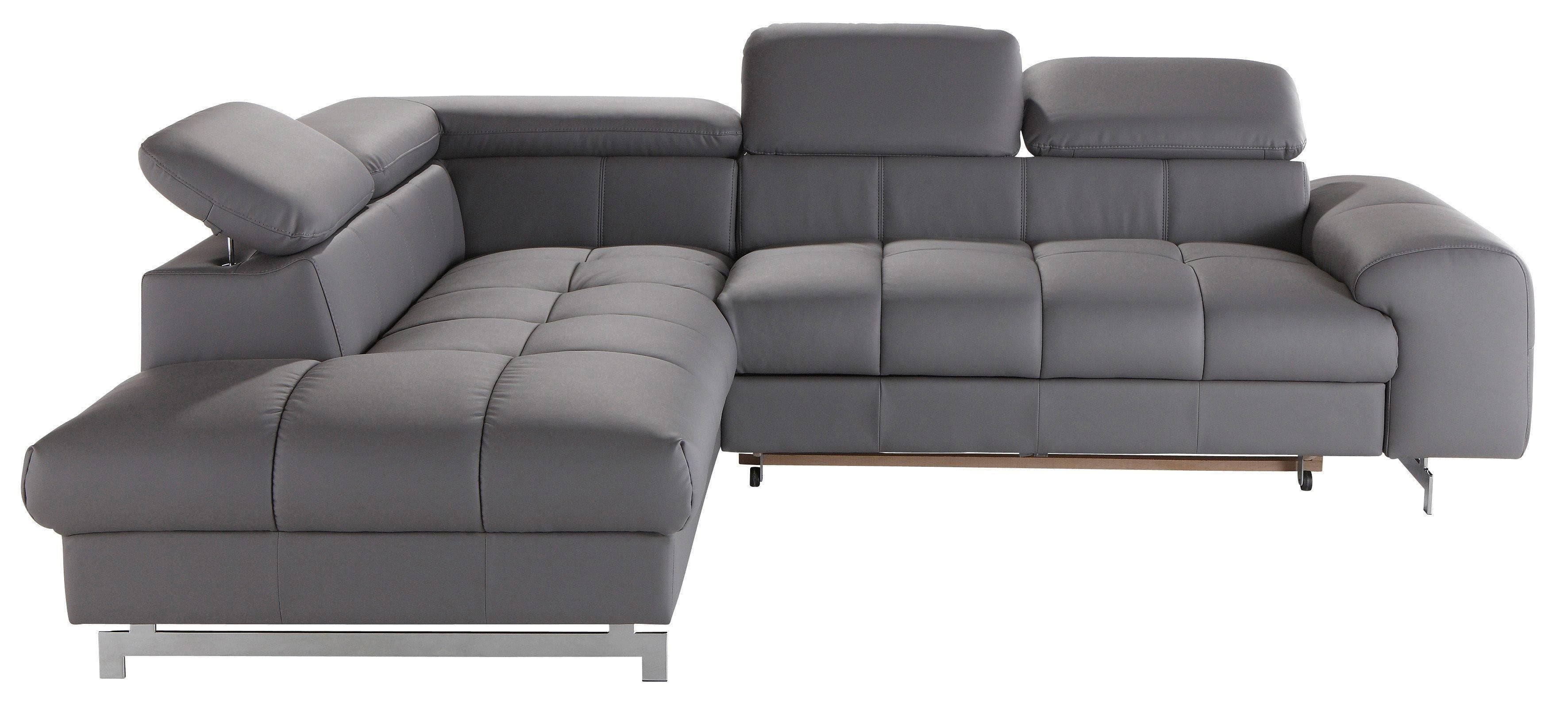 COTTA Polstergarnitur Chef: Modernes Ecksofa mit Hocker und Bettfunktion