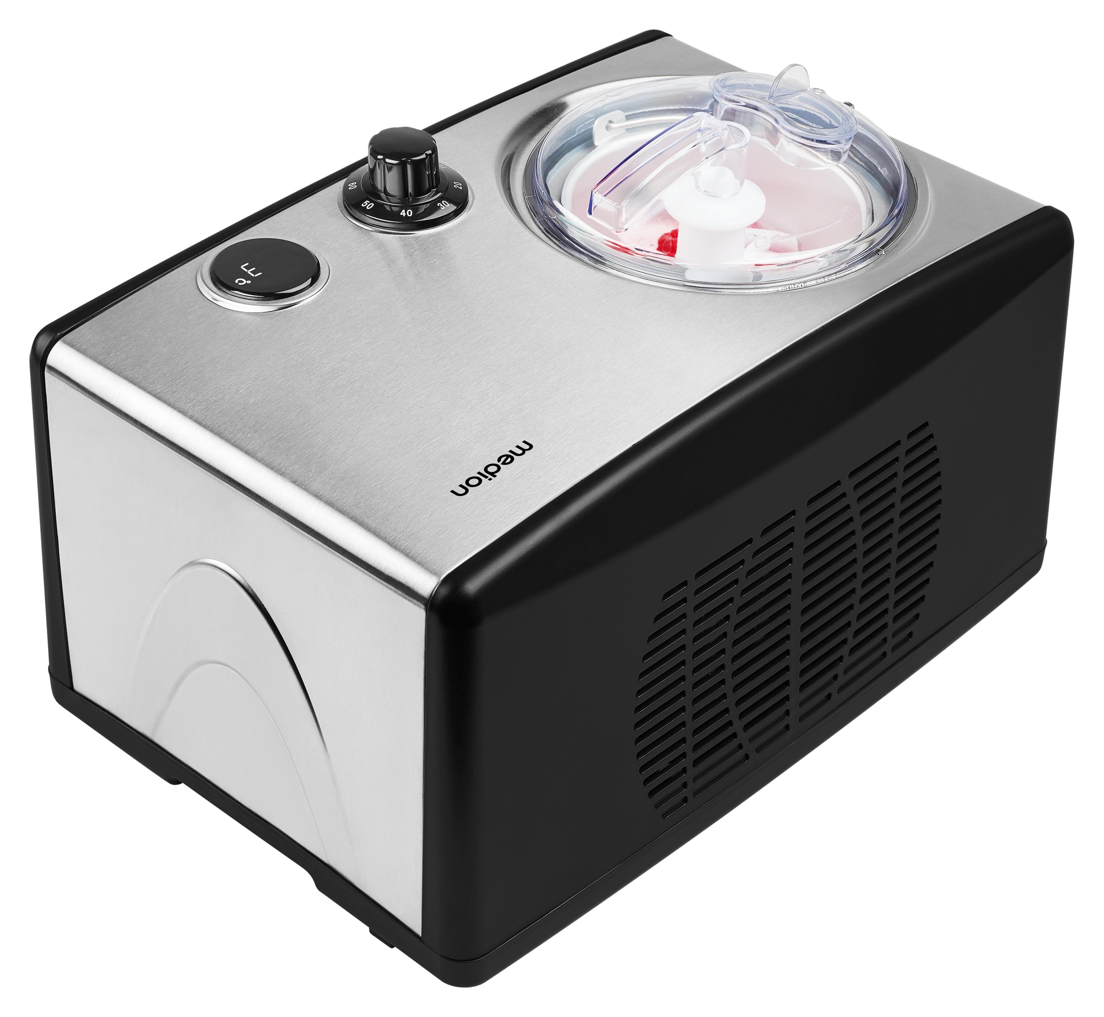 MEDION Eismaschine MD 18387 1,5 L Kapazität Kompressor Silber