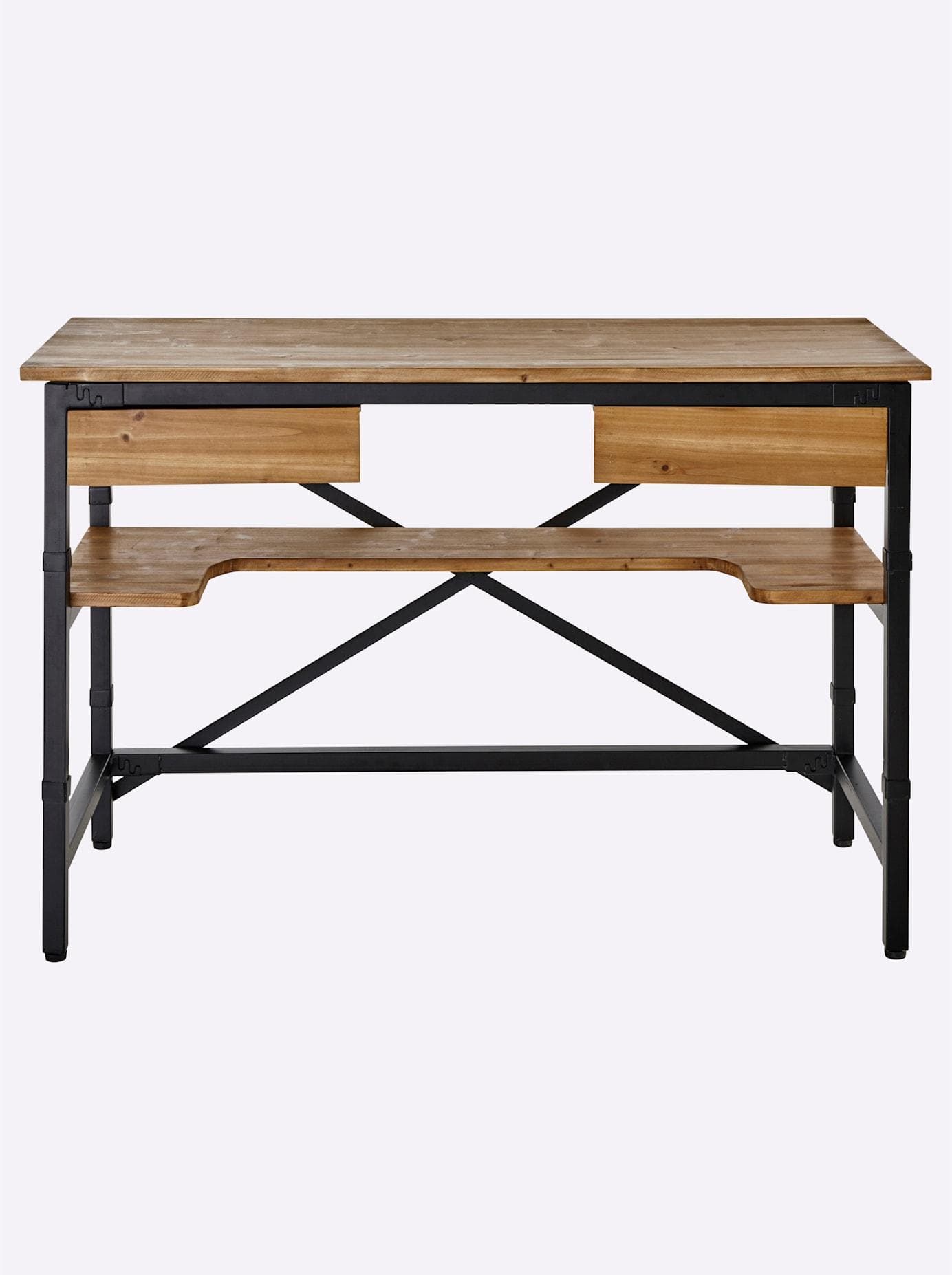 Schreibtisch HEINE HOME Schwarz Tanne