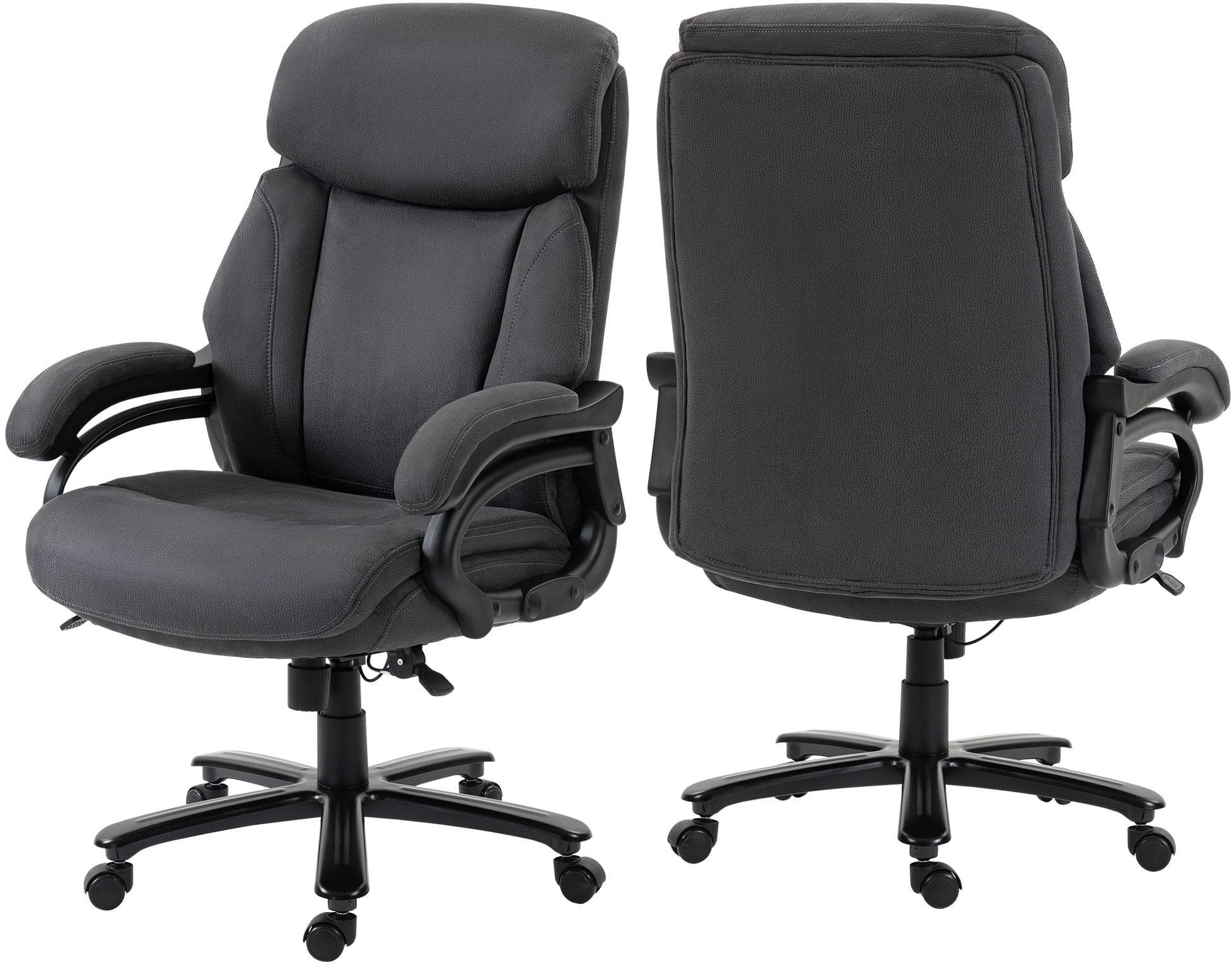 Chefsessel DUO COLLECTION Ennio Anthrazit Mikrofaser Synchronmechanik