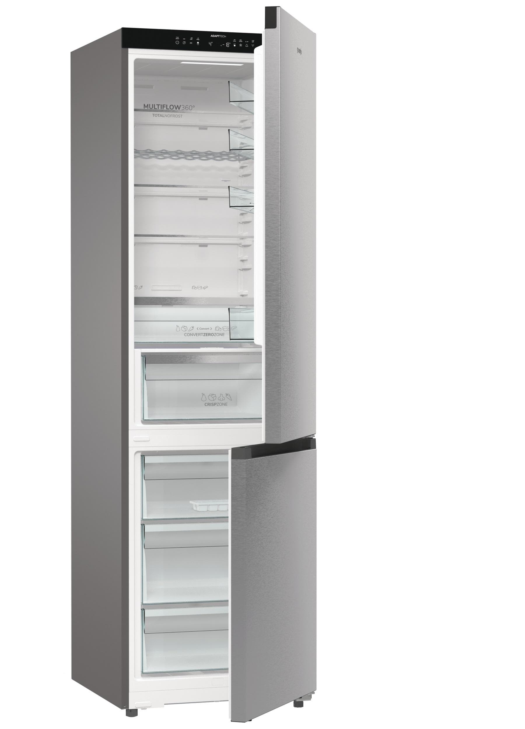 GORENJE Kühl-/Gefrierkombination NRB620C6X4WFE Silber SmartHome-fähig