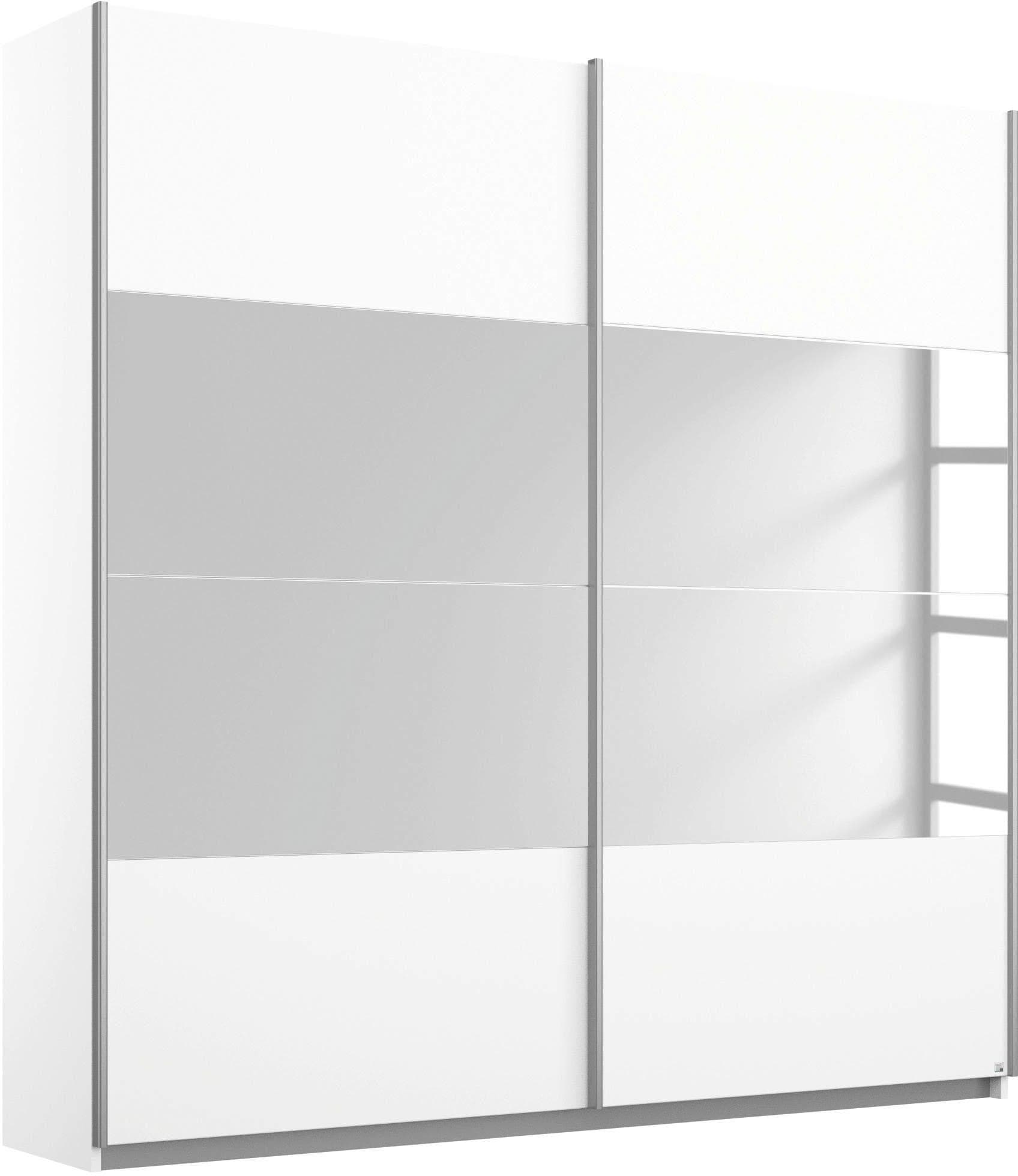 RAUCH Quadra Schwebetürenschrank Weiß mit Spiegel