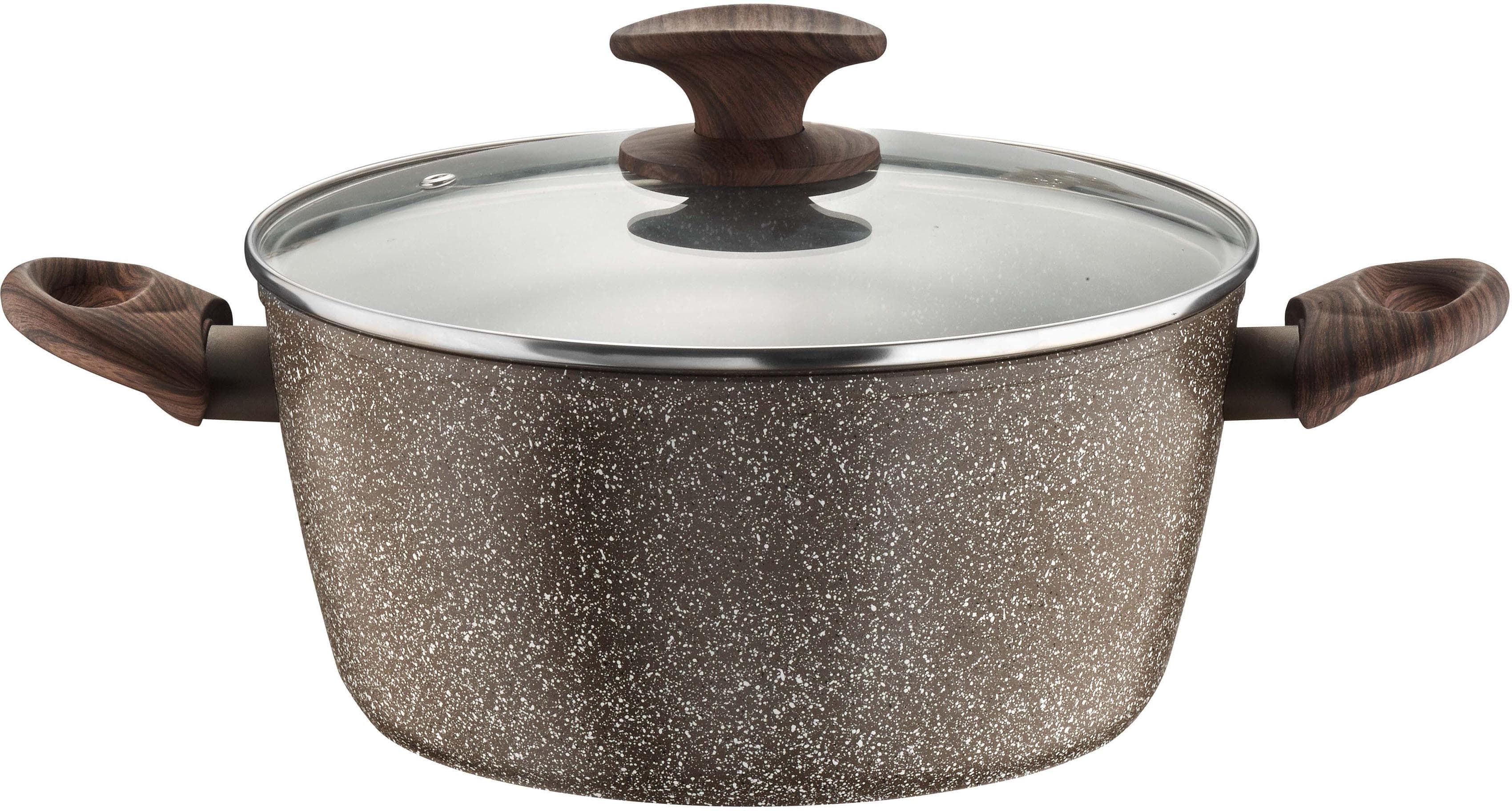Kochtopf PINTINOX "Pinti Chalet" Braun Stein-Optik Induktion