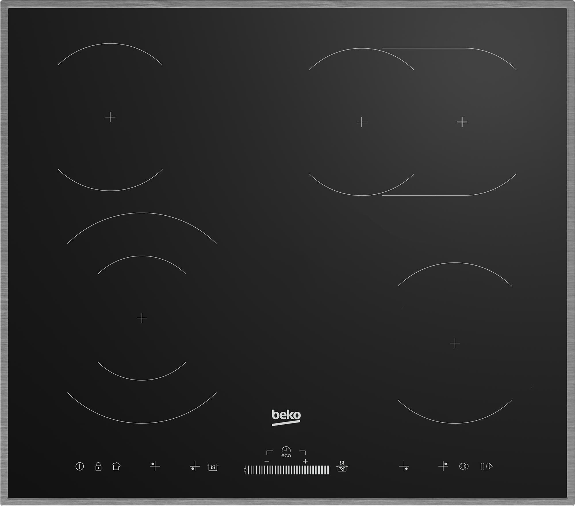 BEKO Elektro-Kochfeld HIC 64503 TX Schwarz