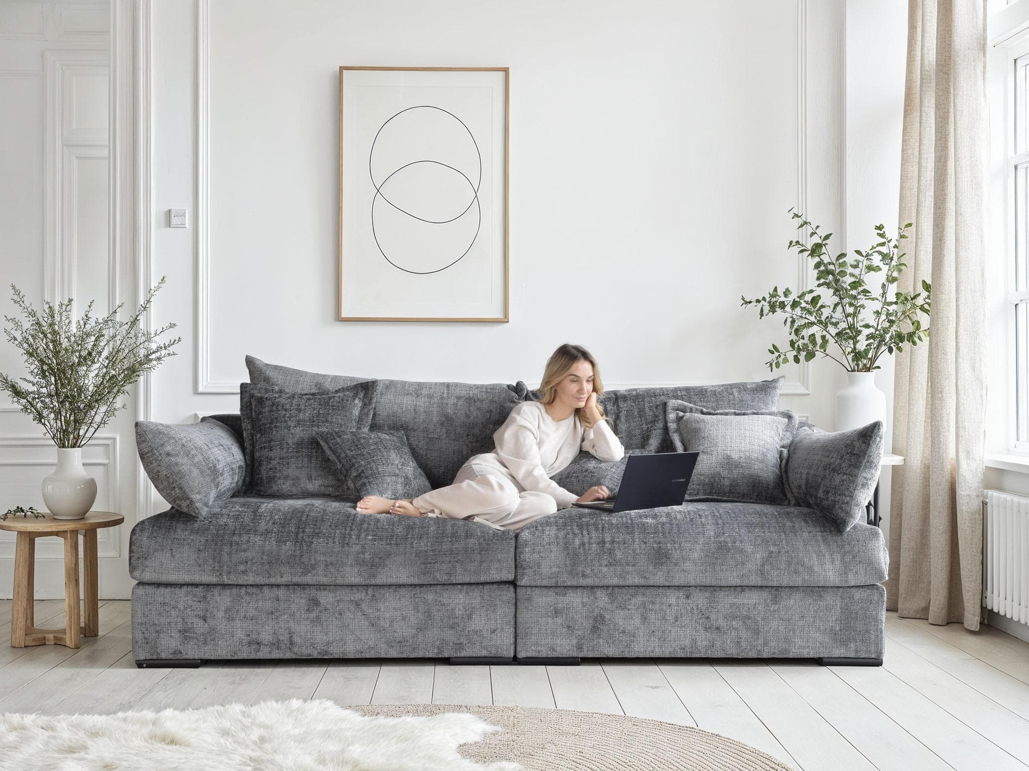 Big-Sofa HOME AFFAIRE Casa 190 cm Federkern