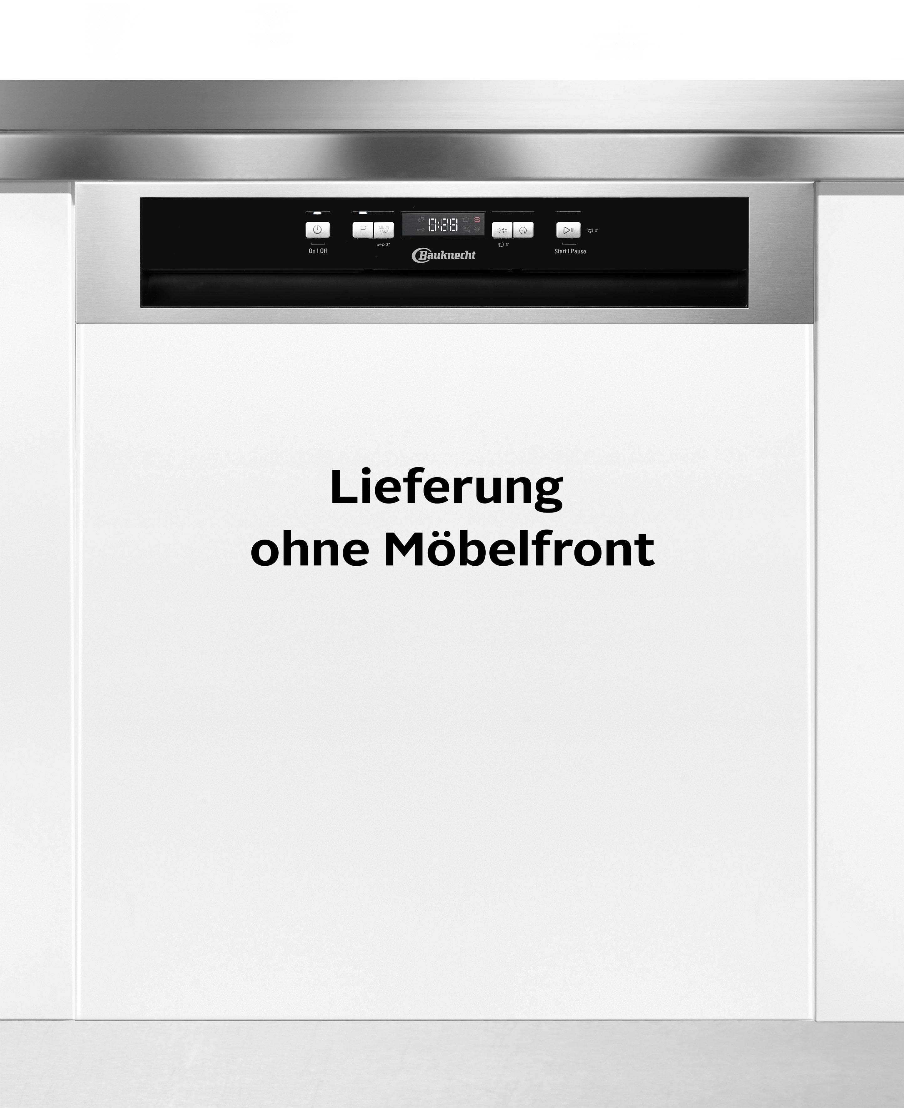 BAUKNECHT Geschirrspüler BKSV1 PAN Silber Energieeffizienz A