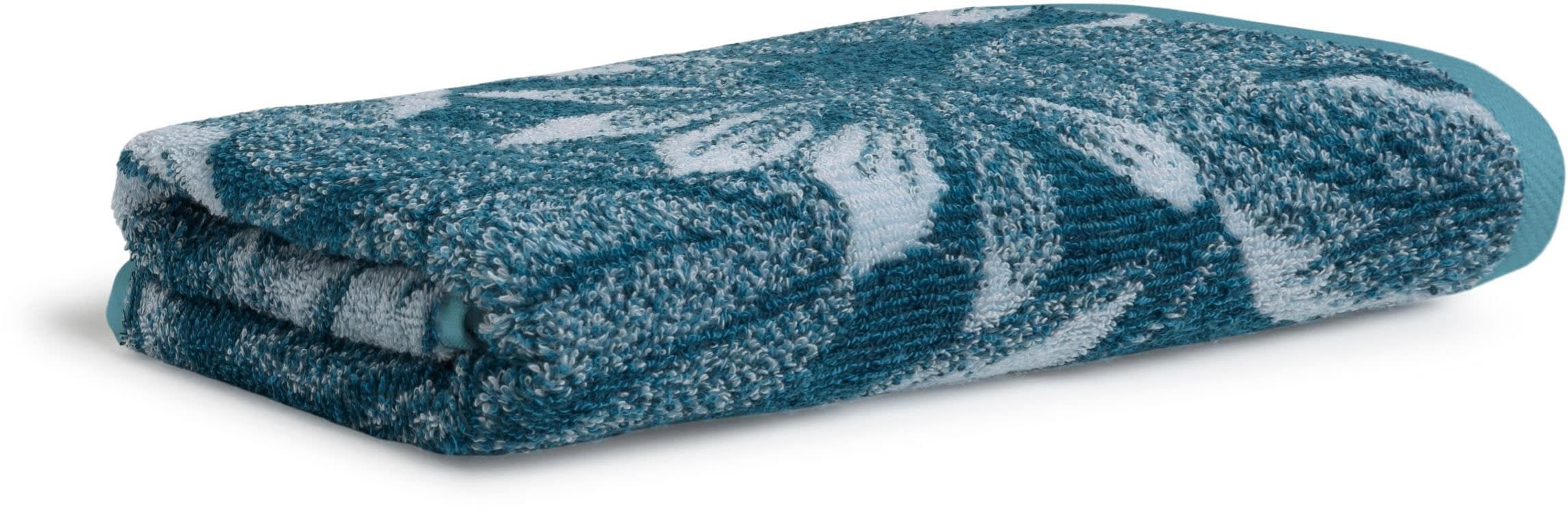 Badetücher MÖVE "Tide" Lagoon/Aqua Jacquard-Design