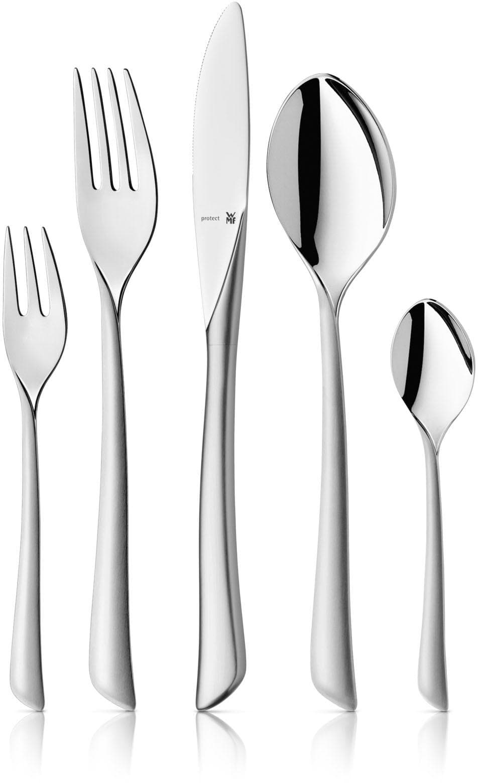 WMF Besteck-Set Virginia 66-tlg. Grau Cromargan Edelstahl Rostfrei