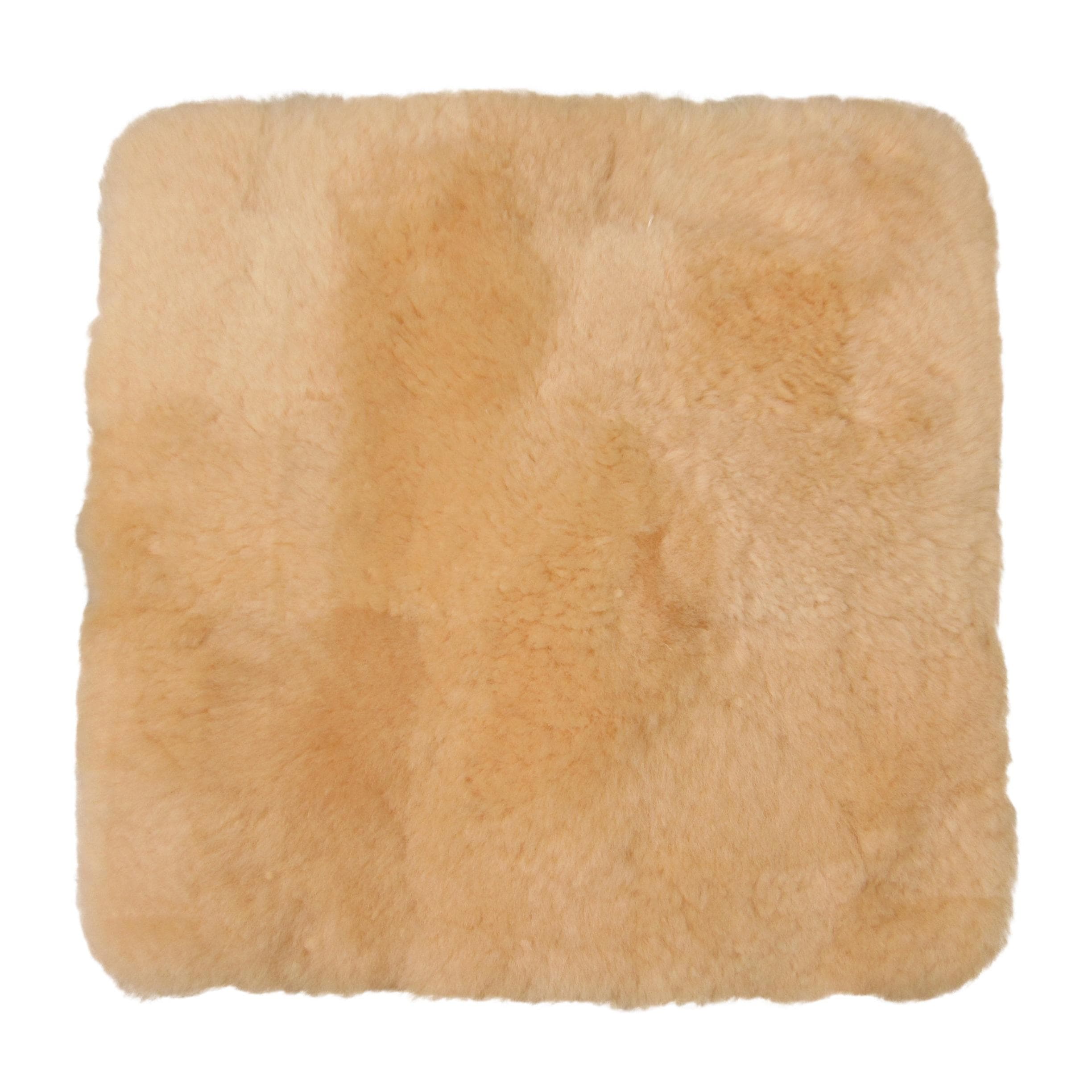Heitmann Felle Sitzkissen Lammfell Patchwork Beige