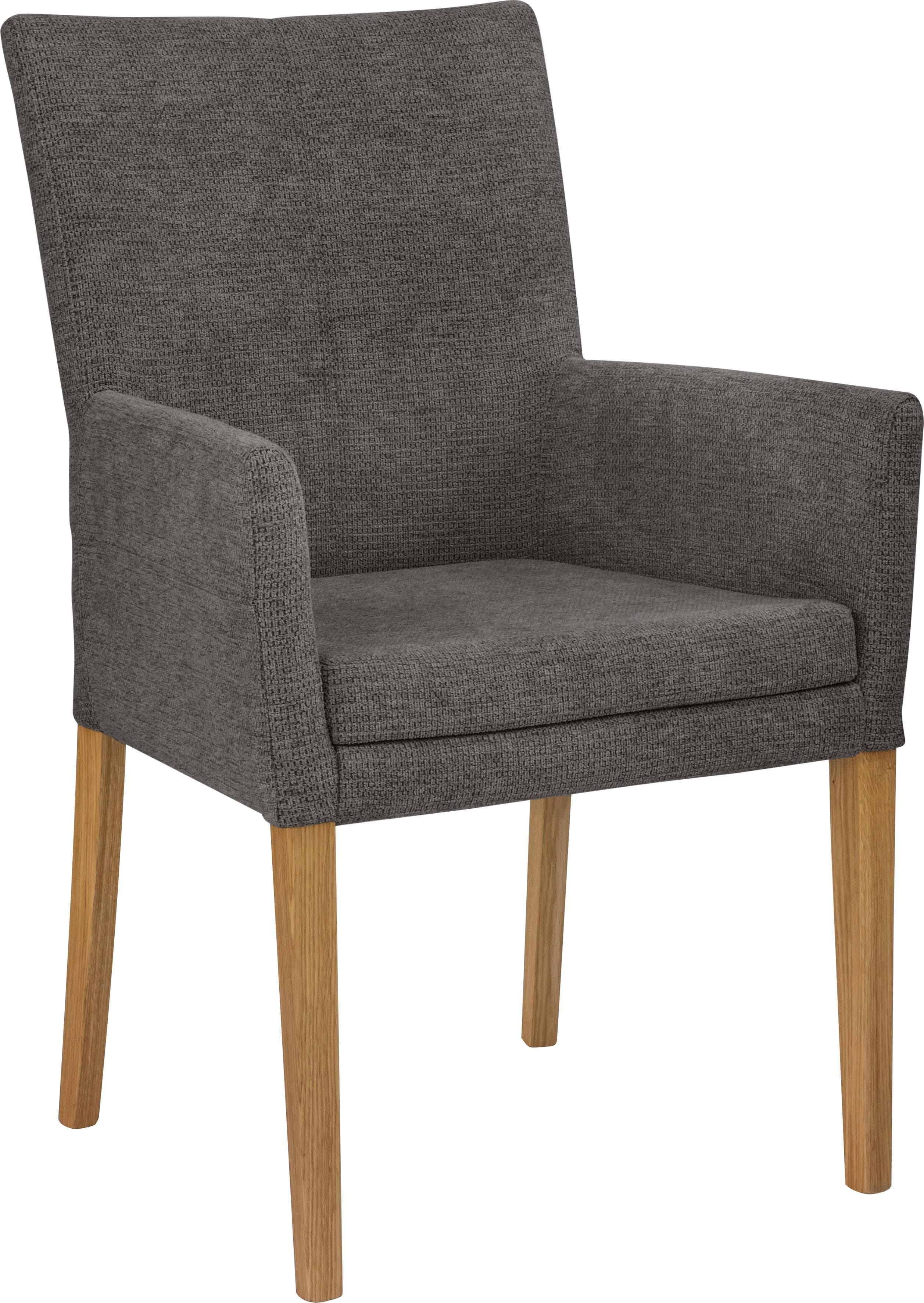 Home Affaire Armlehnstuhl Aspen Graubraun Massivholz Eiche