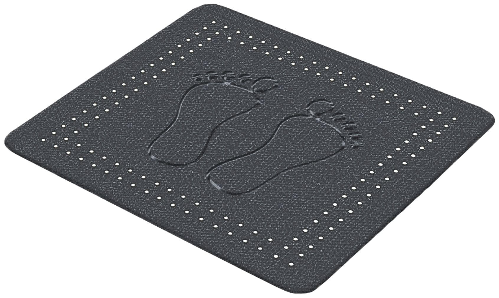 Kleine Wolke Duscheinlage Grau PVC Fußabdrücke