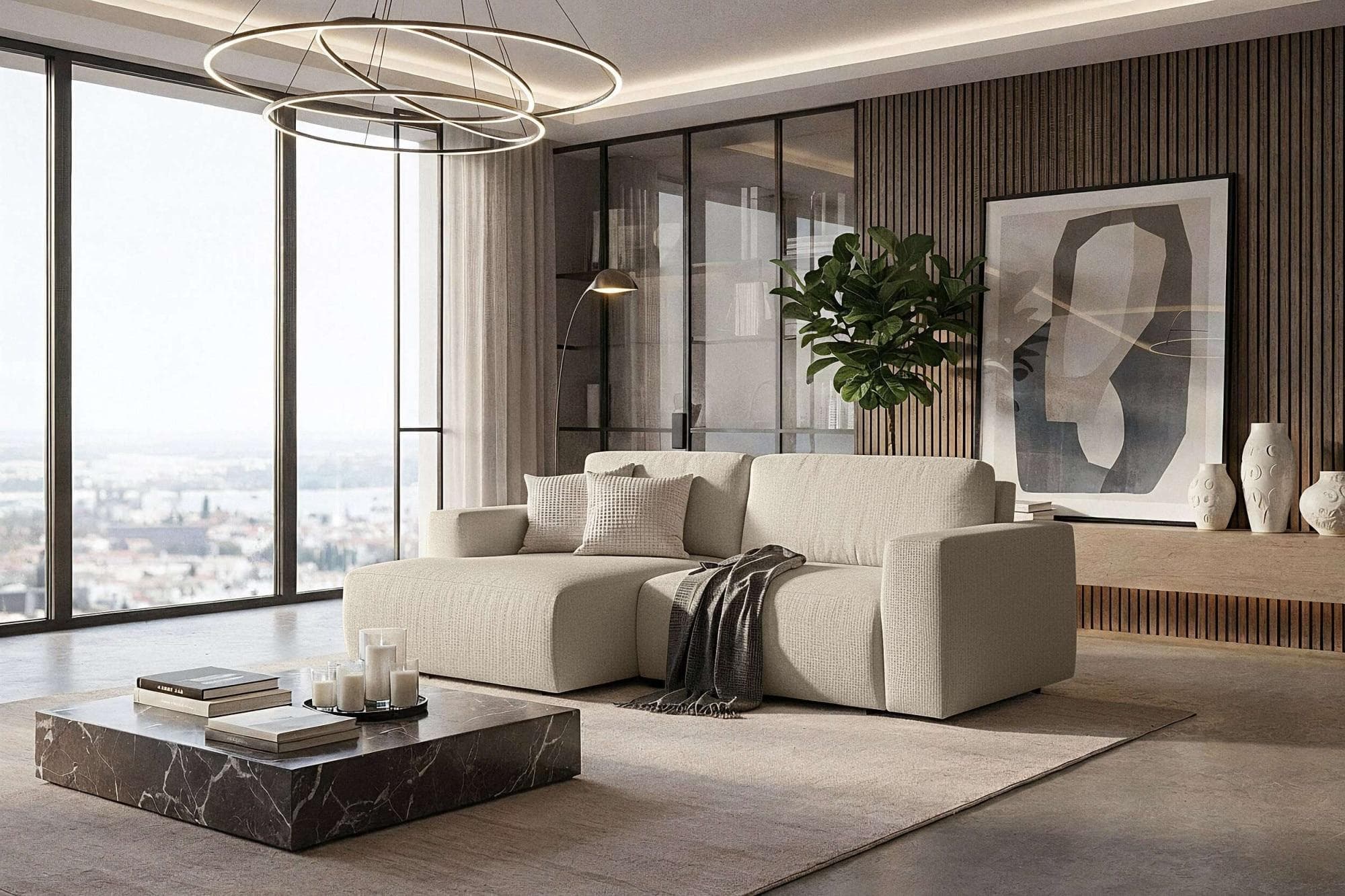 Schlafsofa HOME AFFAIRE Noord Schlafecksofa Beige Cord