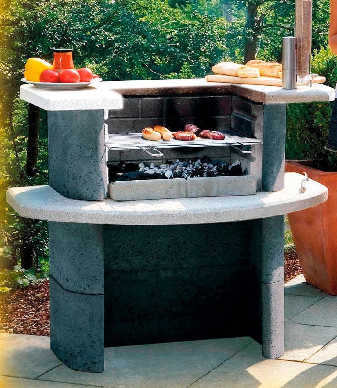 Holzkohlegrill BUSCHBECK Grillbar Rica Anthrazit