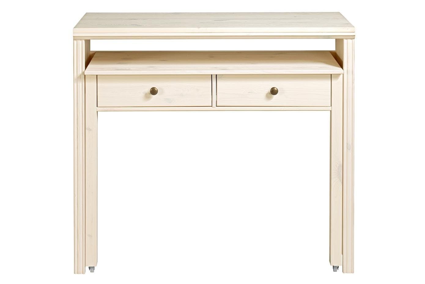 Schreibtisch HEINE HOME Weiß Kiefernholz