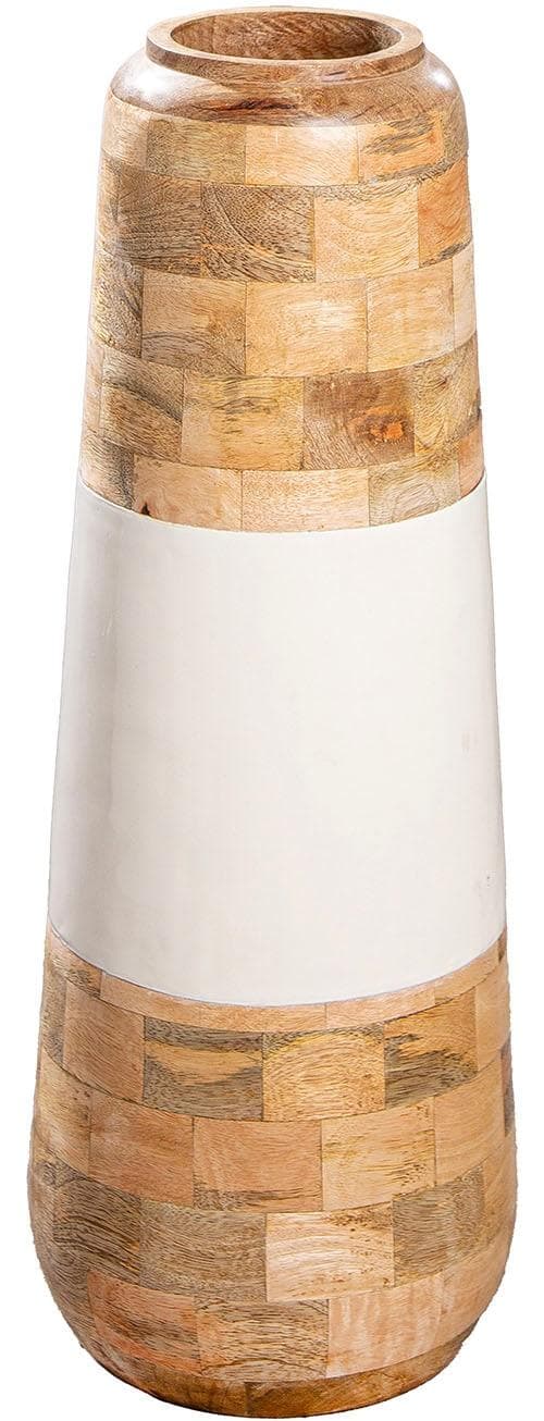 Bodenvase GILDE Vase Naturelle Naturfarben-Weiß