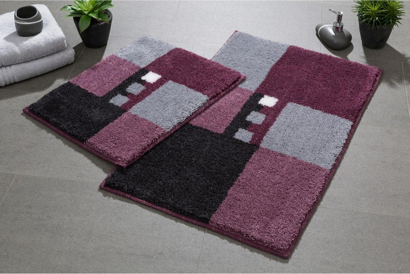 Linea Due Merkur Badematte: Rutschhemmend, Polyacryl, Fußbodenheizungsgeeignet