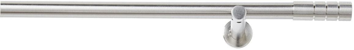 GOOD LIFE Vorhangstange Ranura Silber Metall 160 cm