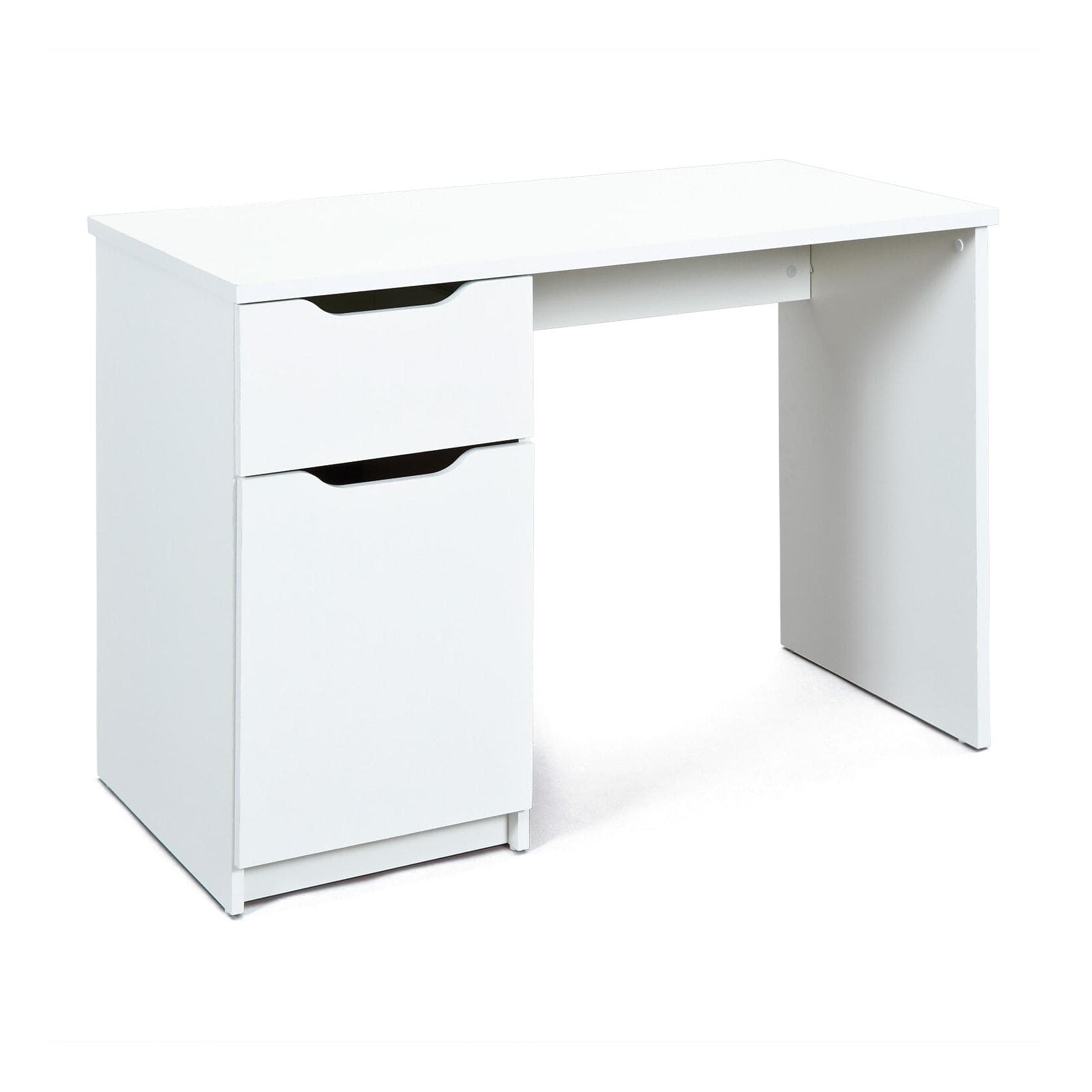 Melamin-Schreibtisch mit Stauraum - pflegeleicht