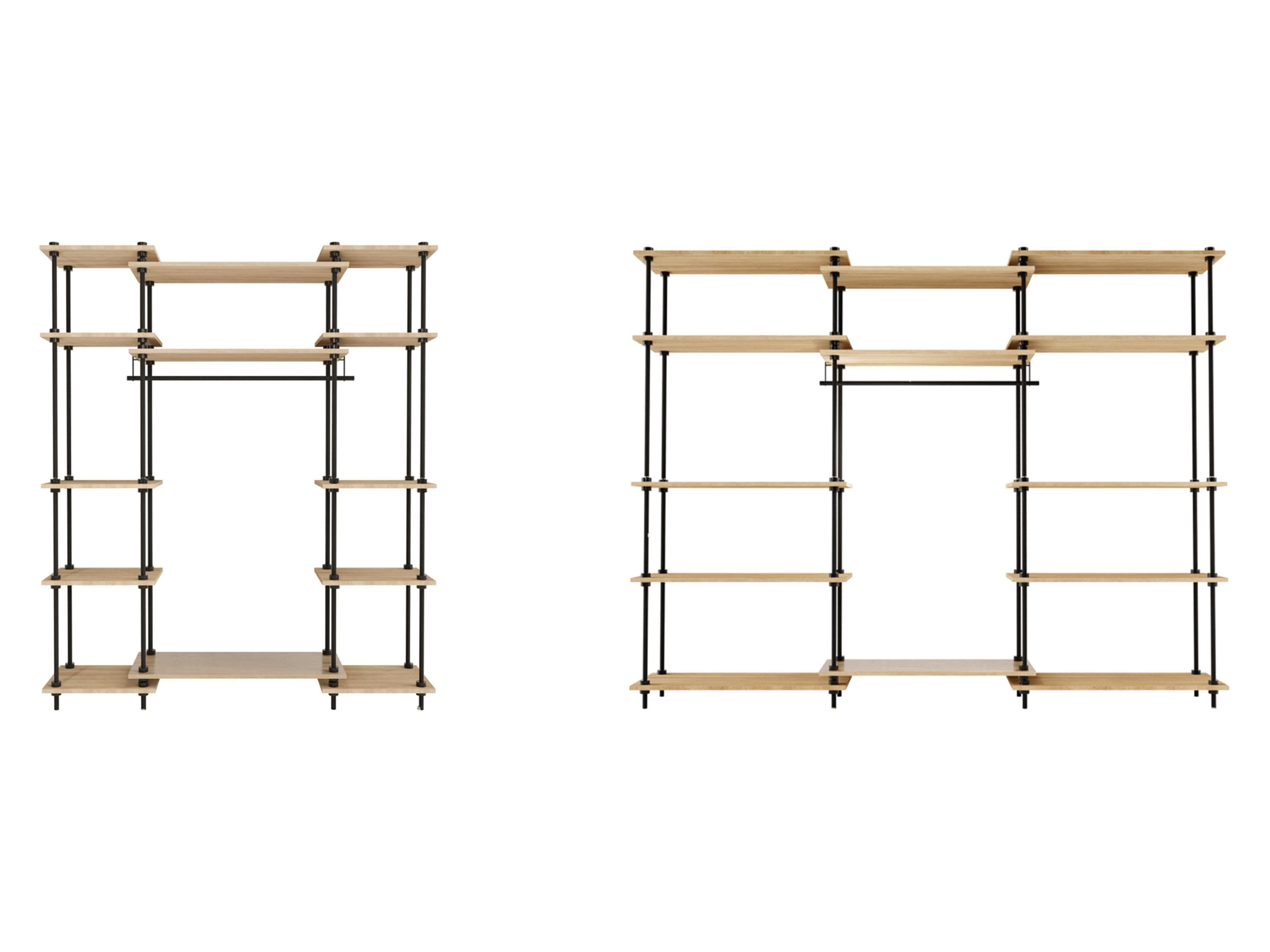 AR SHELVING Regalsystem Kleiderschrank »DECO« Anthrazit Eiche Natur