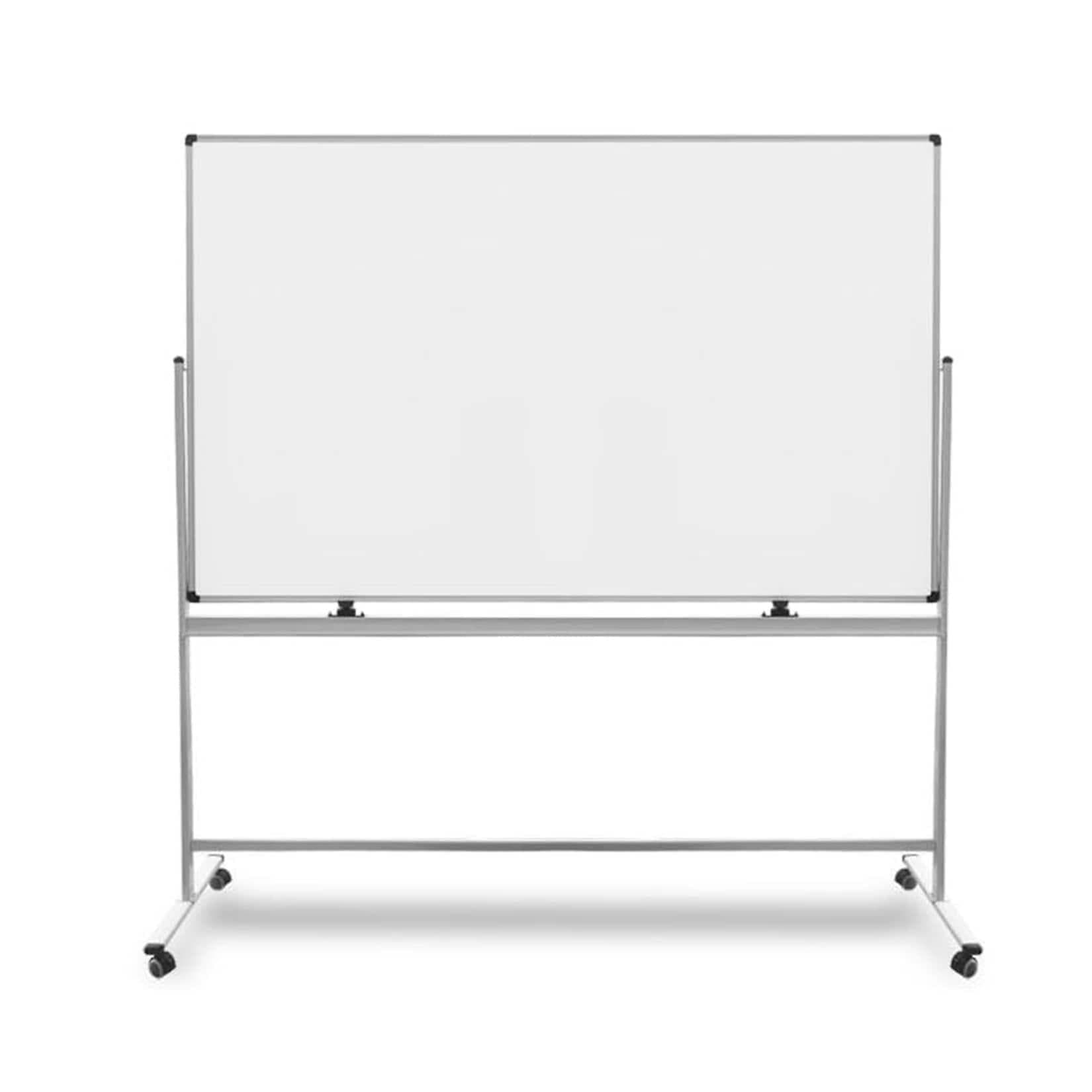 Office Marshal Whiteboard Mobil & drehbar Weiß Speziallackiert