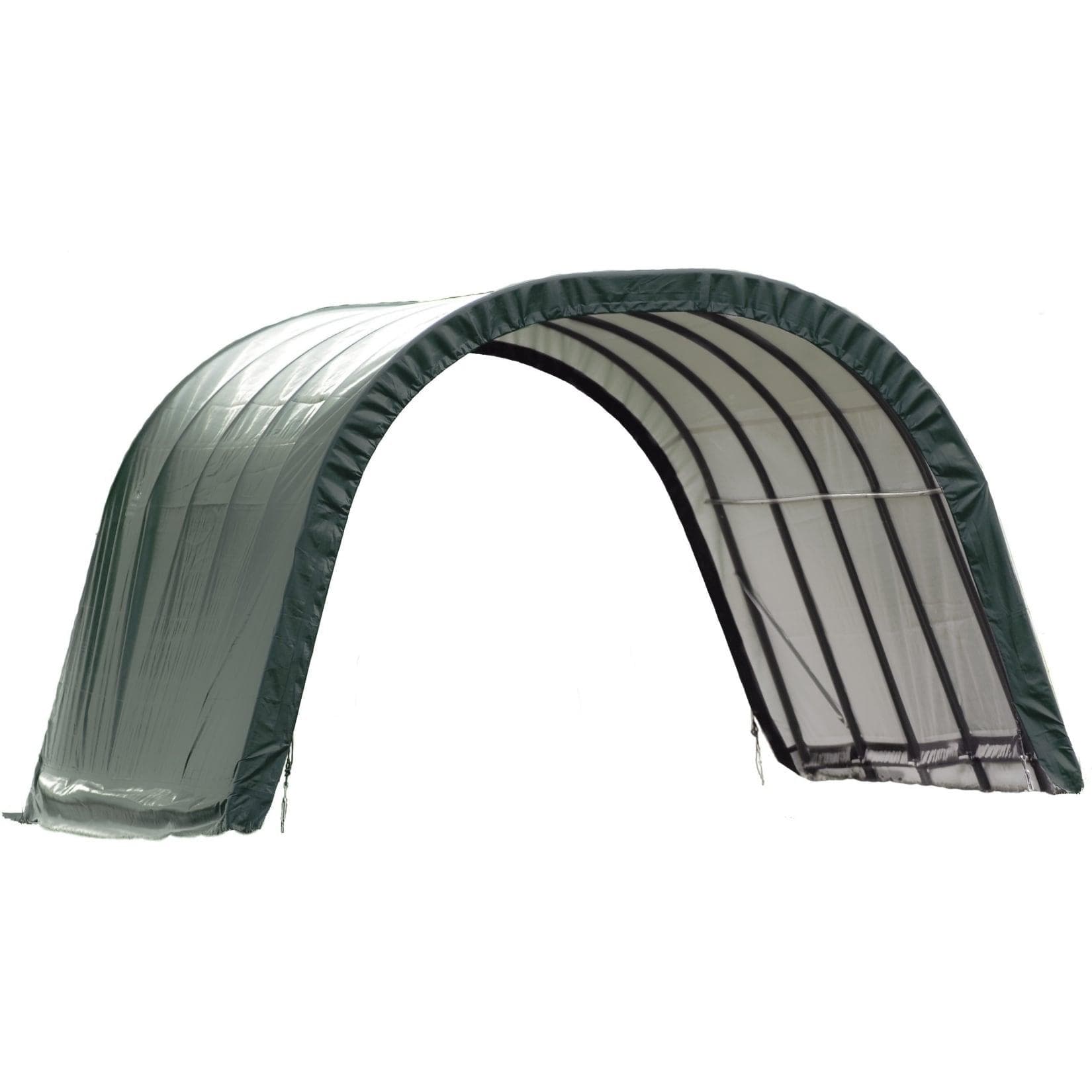 ShelterLogic Weidezelt 22,6m² Grün Polyethylen Gerätehaus