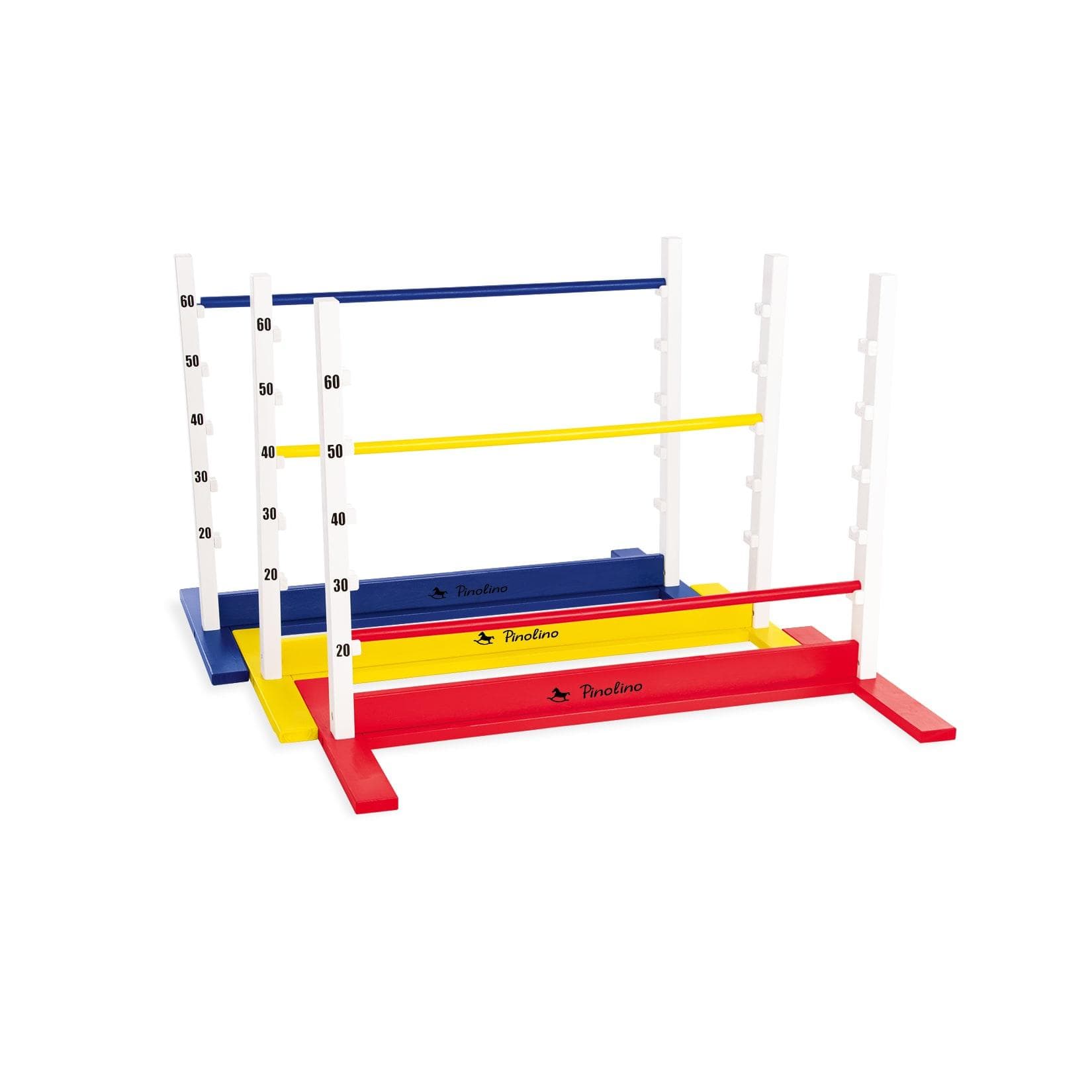 PINOLINO Hürden-Set Hoppe - Bunt, Höhenverstellbar, Holz
