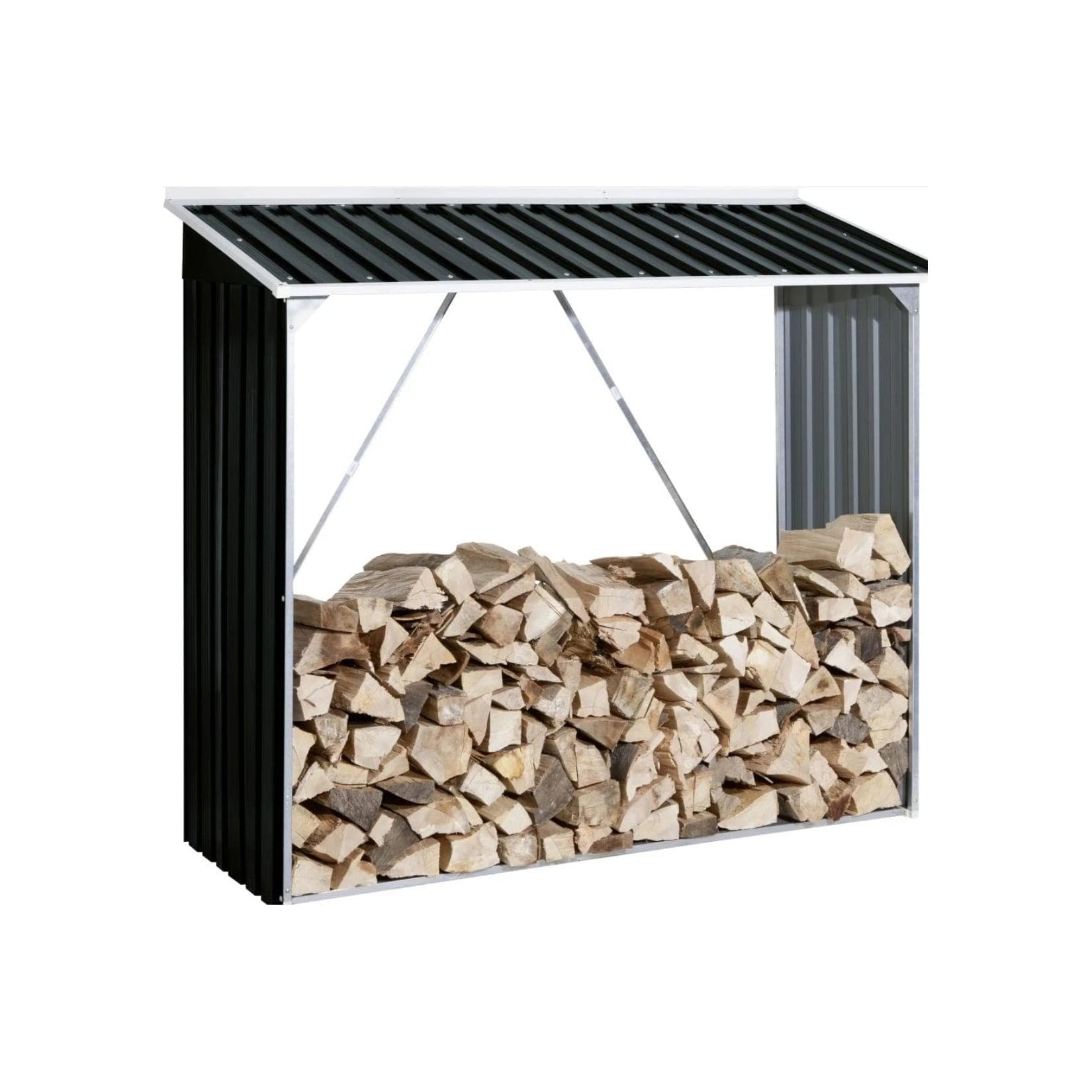 Duramax Metall Kaminholzregal mit Dach