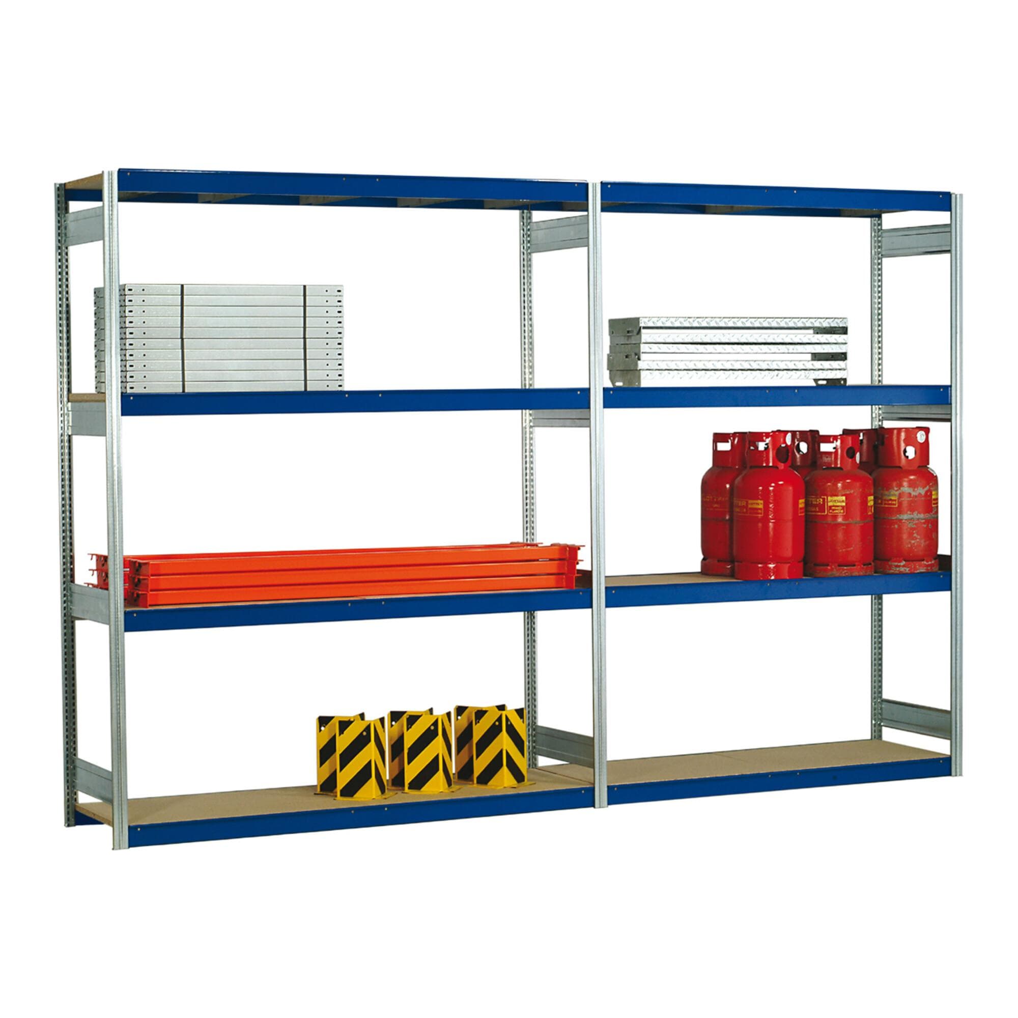 Regalwerk EMIL-Weitspannregal Holzpaneel Anbaufeld