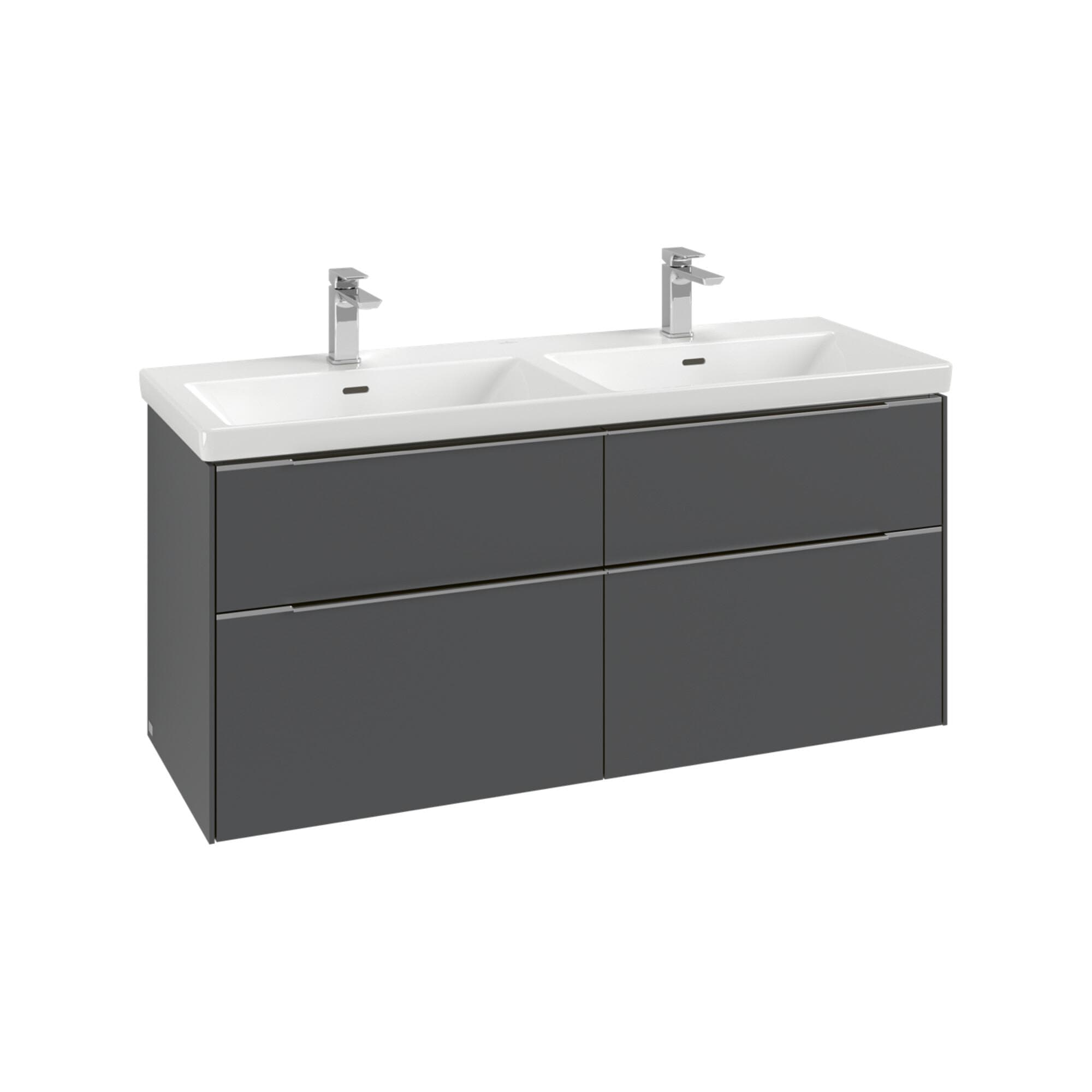 Villeroy & Boch Waschtischunterschrank Subway 3.0 C568L2 4 Auszüge LED-Beleuchtung