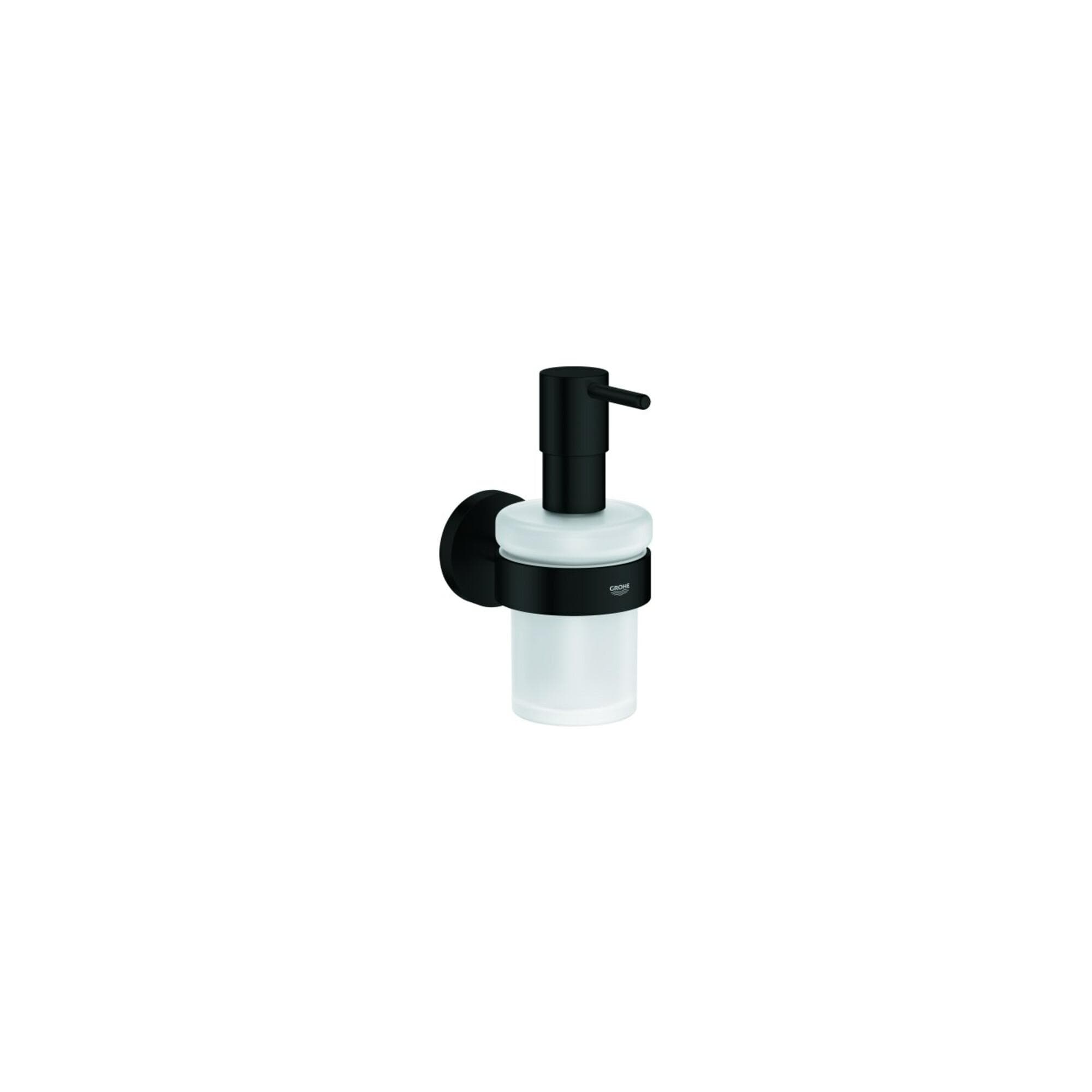GROHE Seifenspender Essentials Schwarz Matt Metall, Glas 1022572430