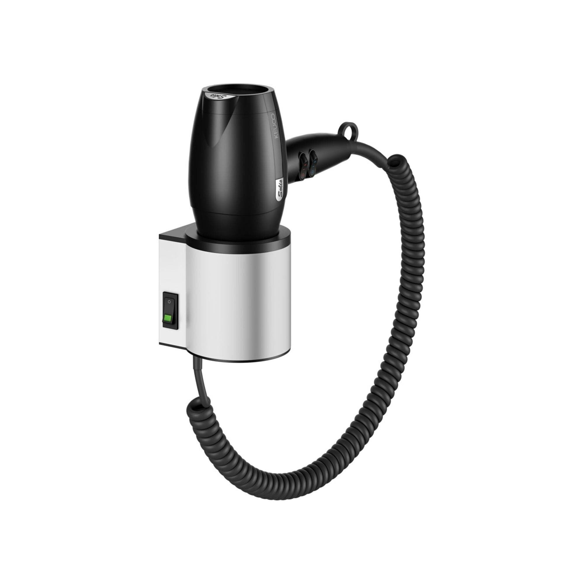 Keuco Haartrockner Plan 14995170037 Aluminium Silber/Schwarz
