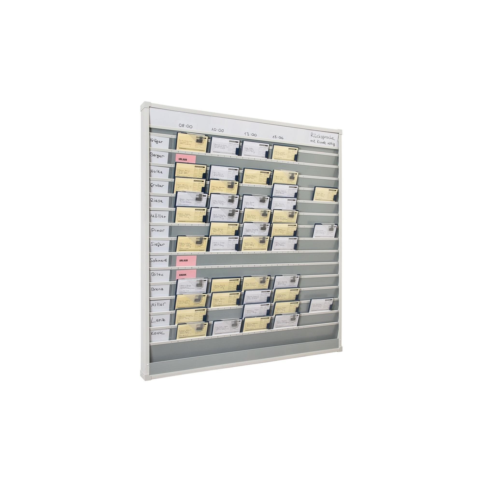 Eichner Planungstafel A5 hoch für den Werkstatt mit Magneten, Kartenhaltern und Beschriftungsfeldern