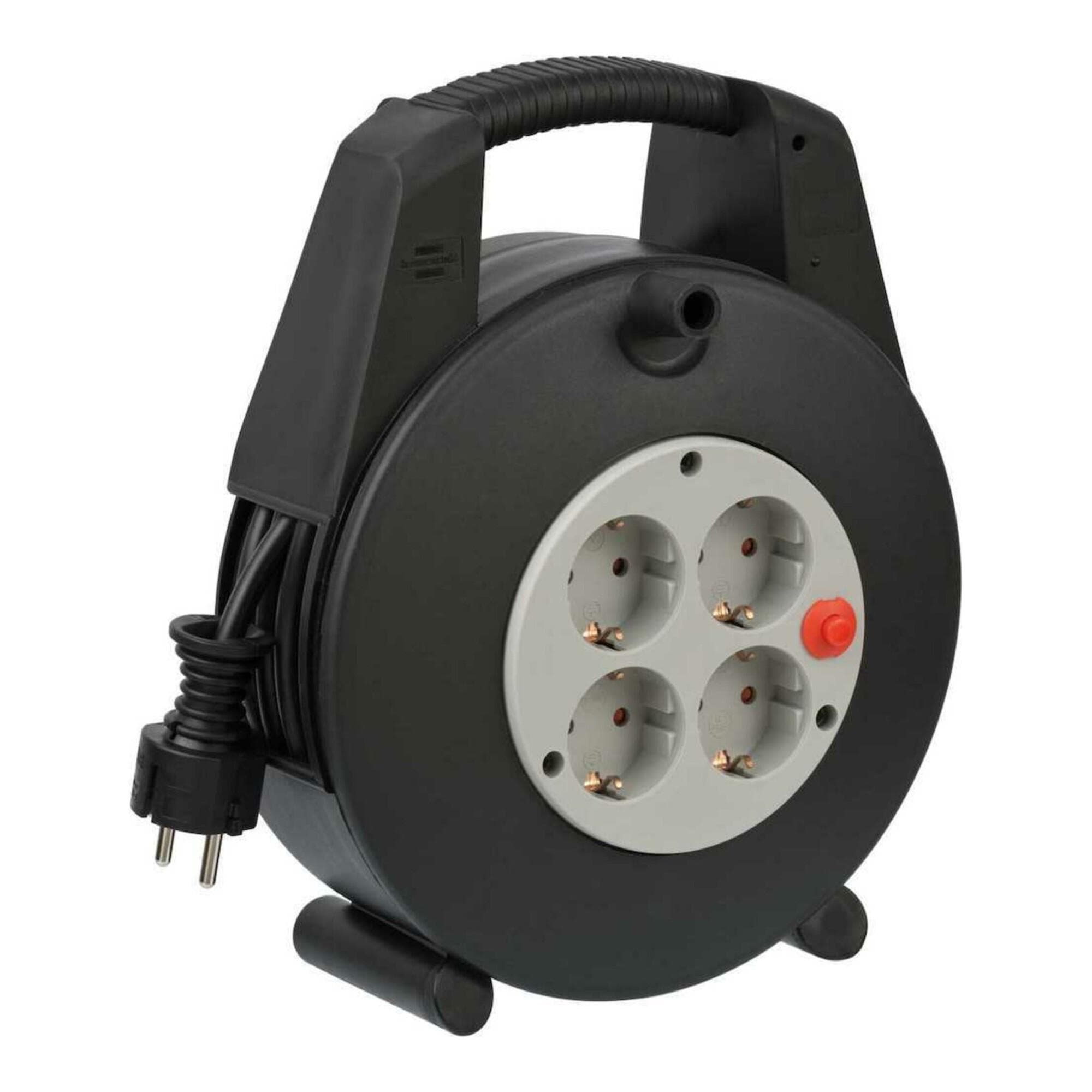 Brennenstuhl Kabelbox: 15m H05VV-F, 3x1,5 mm², 4 Schutzkontakt-Steckdosen