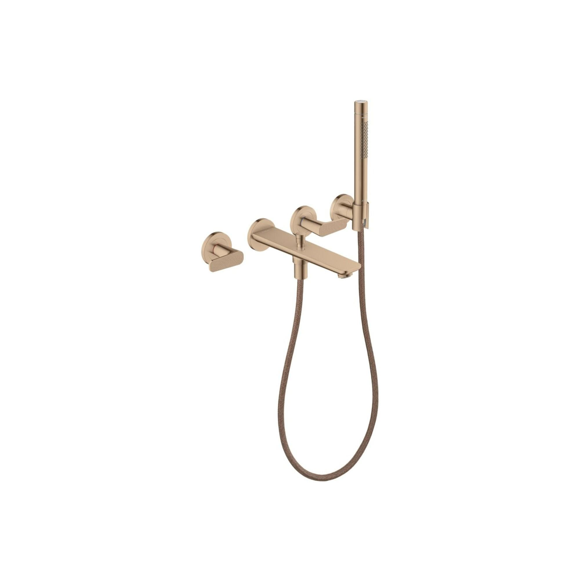 hansgrohe 3-Loch Wannenarmatur Axor Citterio C Polished Red Gold